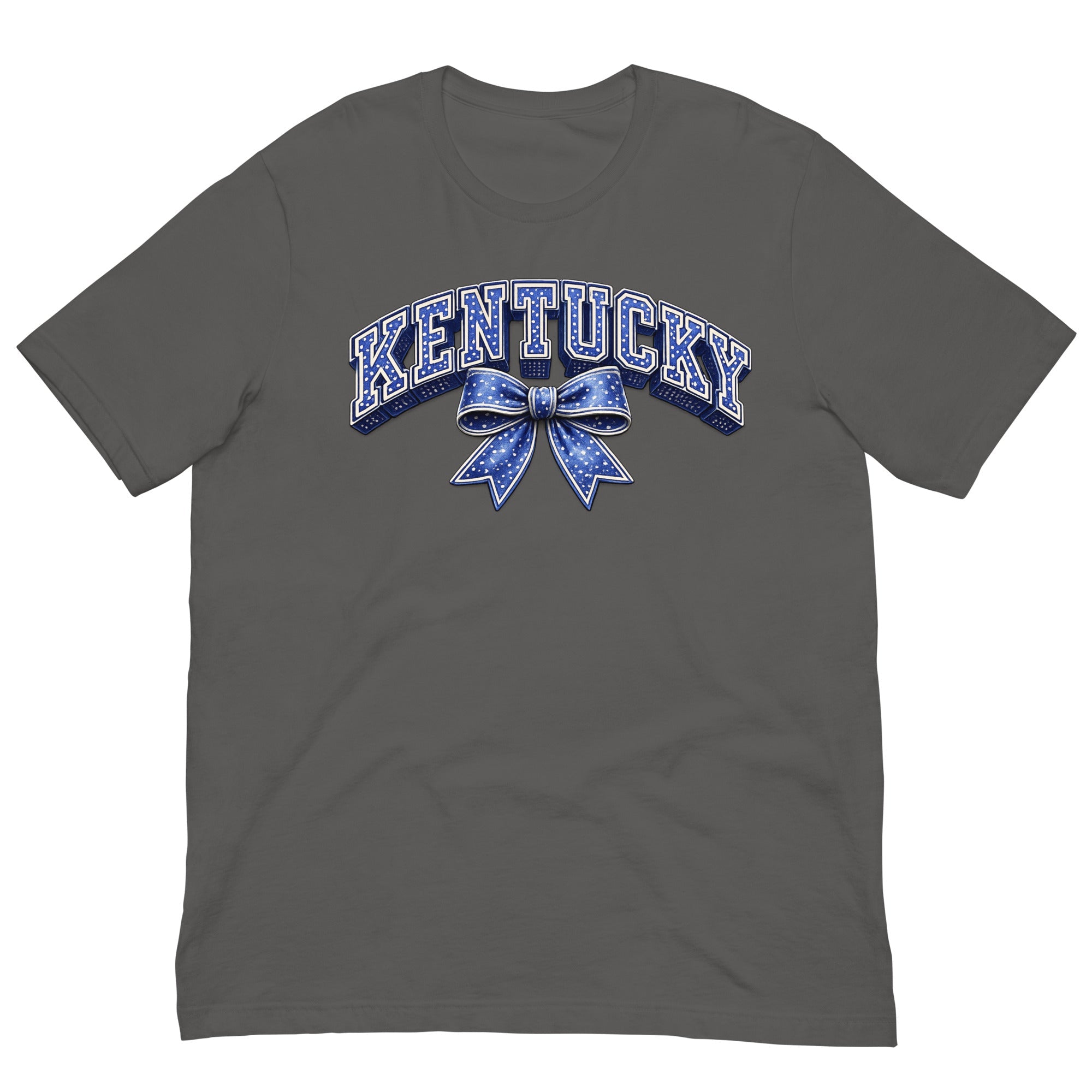 Kentucky Polka Dot Bow Tee | Vintage Varsity Design | Classic - Bluegrass Elite Apparel LLC