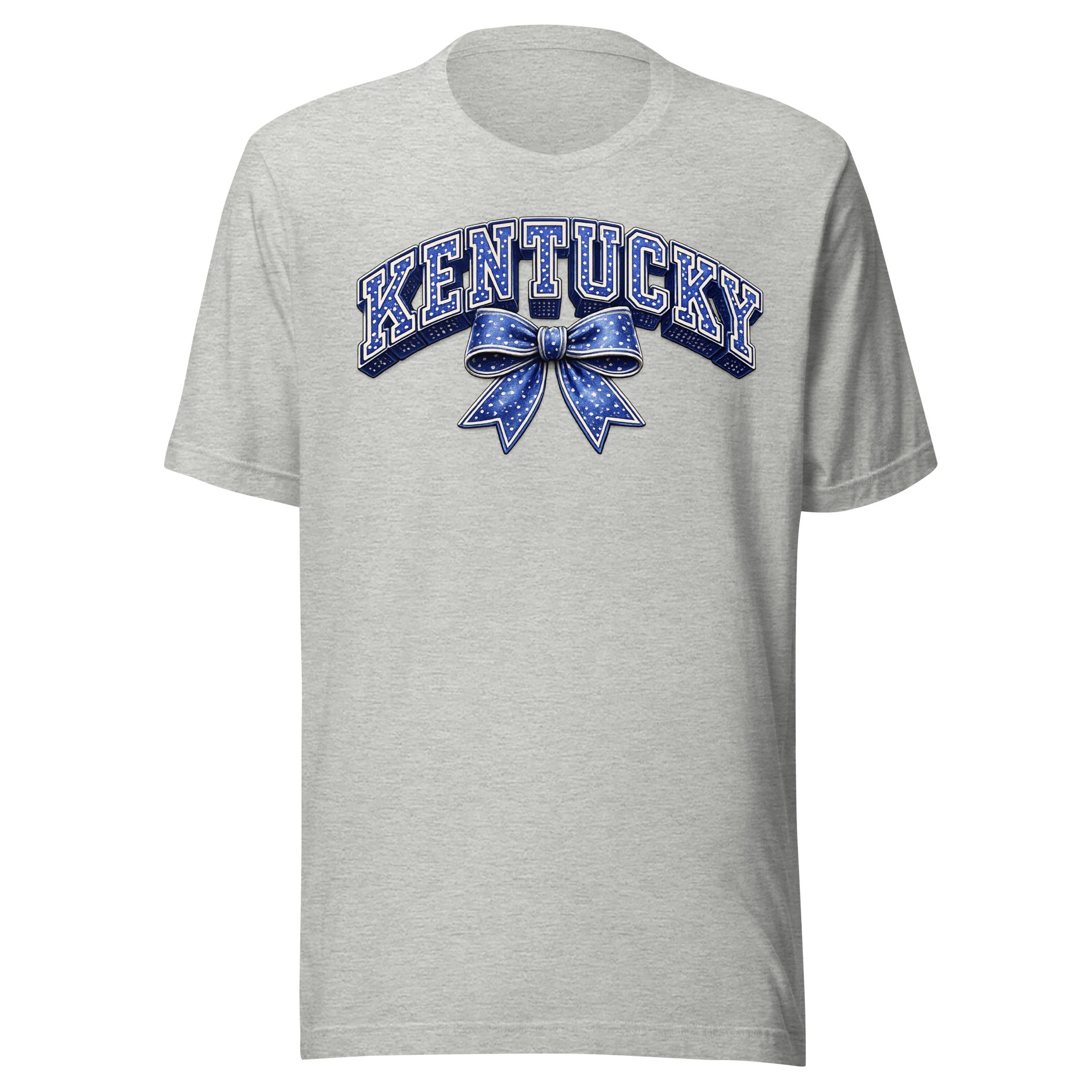 Kentucky Polka Dot Bow Tee | Vintage Varsity Design | Classic - Bluegrass Elite Apparel LLC