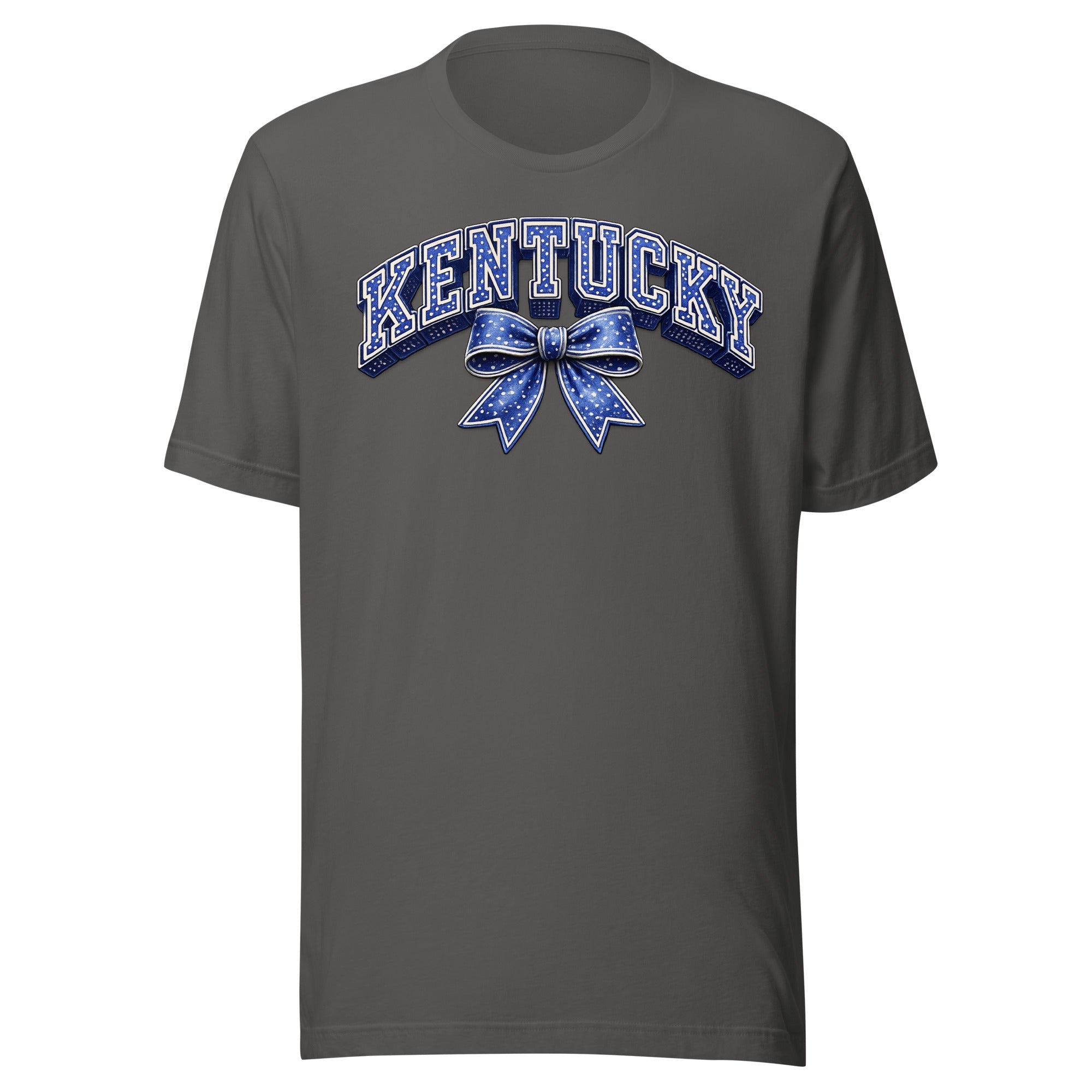 Kentucky Polka Dot Bow Tee | Vintage Varsity Design | Classic - Bluegrass Elite Apparel LLC