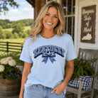 Kentucky Polka Dot Bow Tee | Vintage Varsity Design | Classic - Bluegrass Elite Apparel LLC