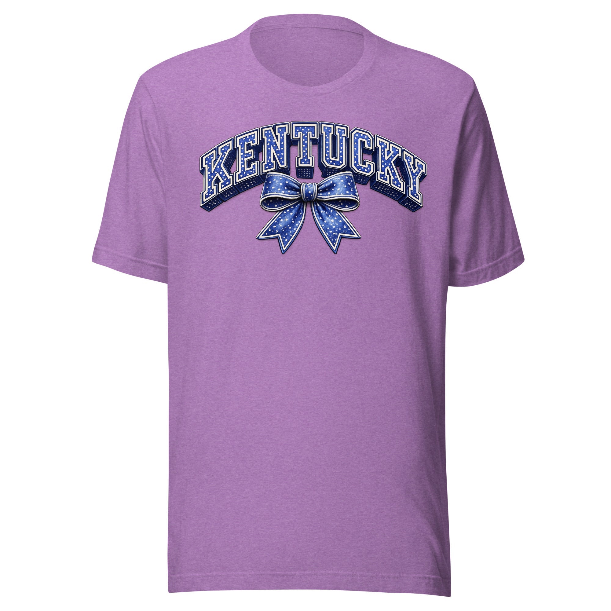 Kentucky Polka Dot Bow Tee | Vintage Varsity Design | Classic - Bluegrass Elite Apparel LLC
