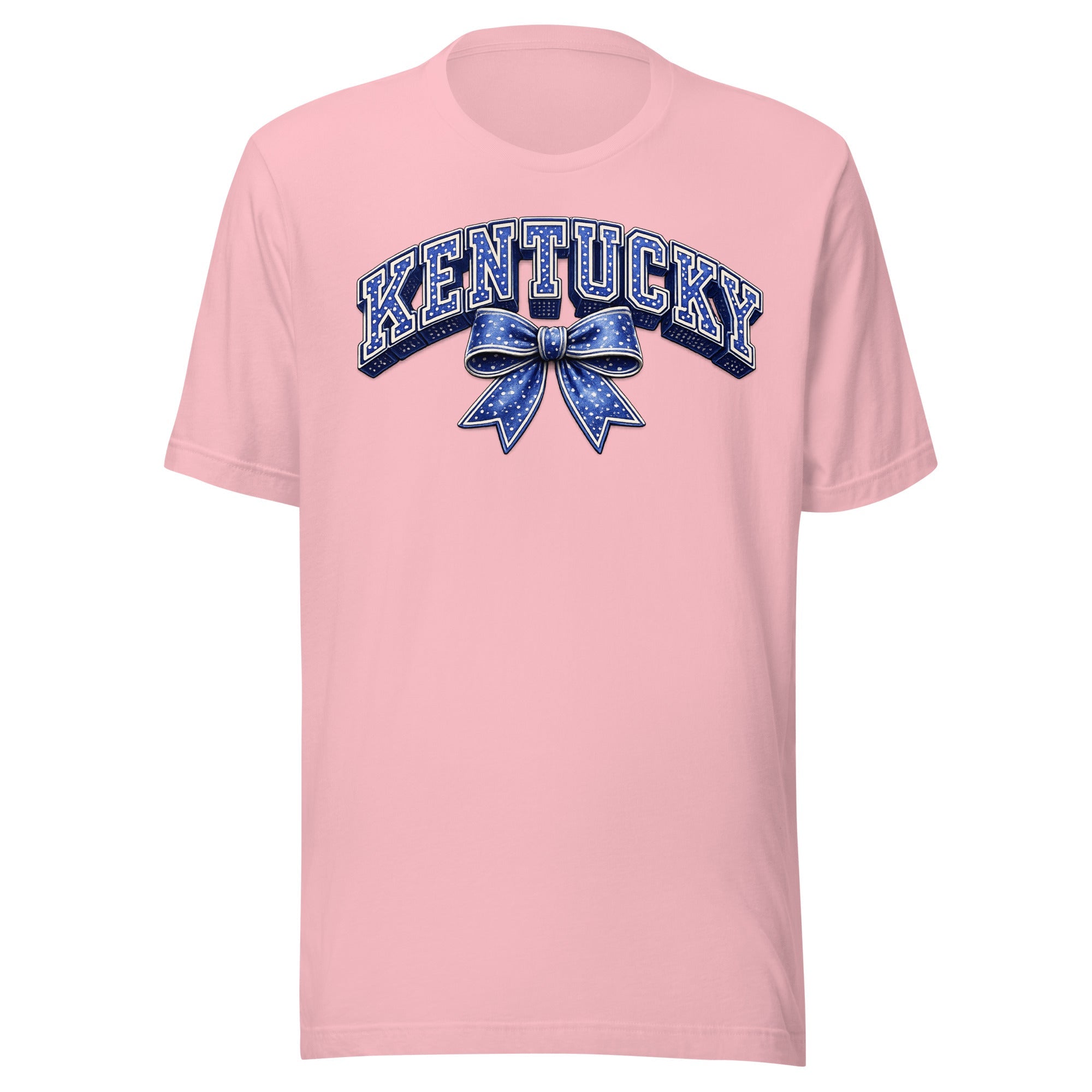 Kentucky Polka Dot Bow Tee | Vintage Varsity Design | Classic - Bluegrass Elite Apparel LLC