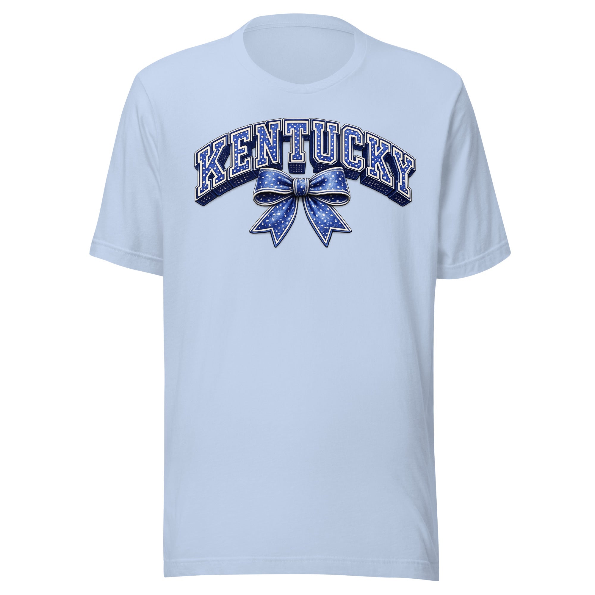 Kentucky Polka Dot Bow Tee | Vintage Varsity Design | Classic - Bluegrass Elite Apparel LLC