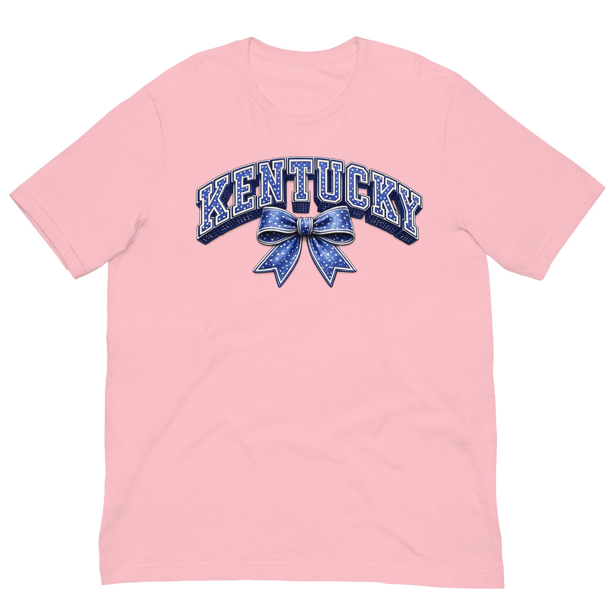 Kentucky Polka Dot Bow Tee | Vintage Varsity Design | Classic - Bluegrass Elite Apparel LLC