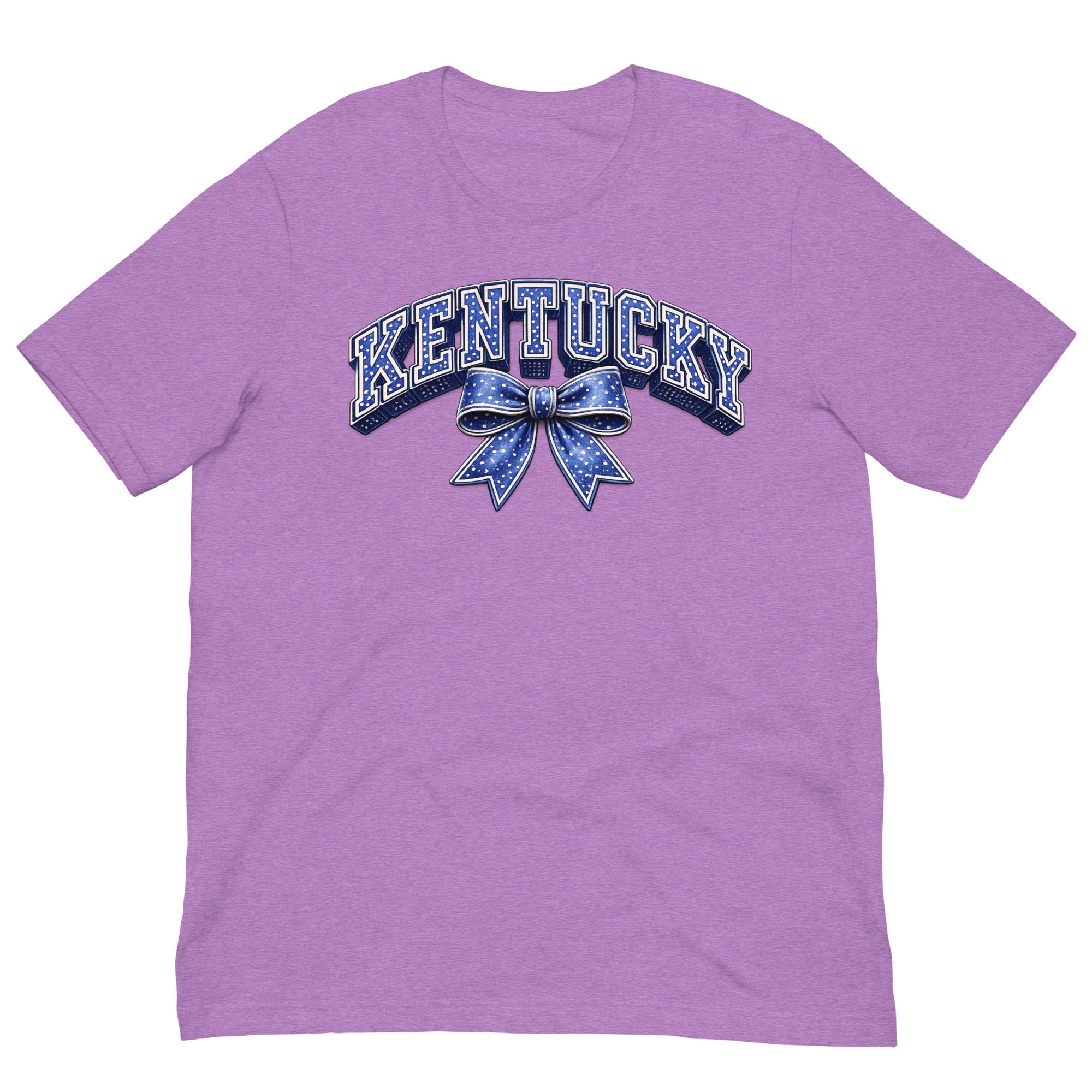 Kentucky Polka Dot Bow Tee | Vintage Varsity Design | Classic - Bluegrass Elite Apparel LLC
