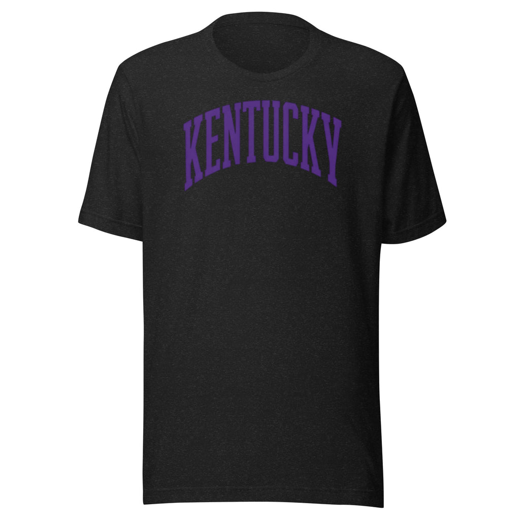 Kentucky Purple Script Athletic Tee | Collegiate Arch Design | Classic - Bluegrass Elite Apparel LLC