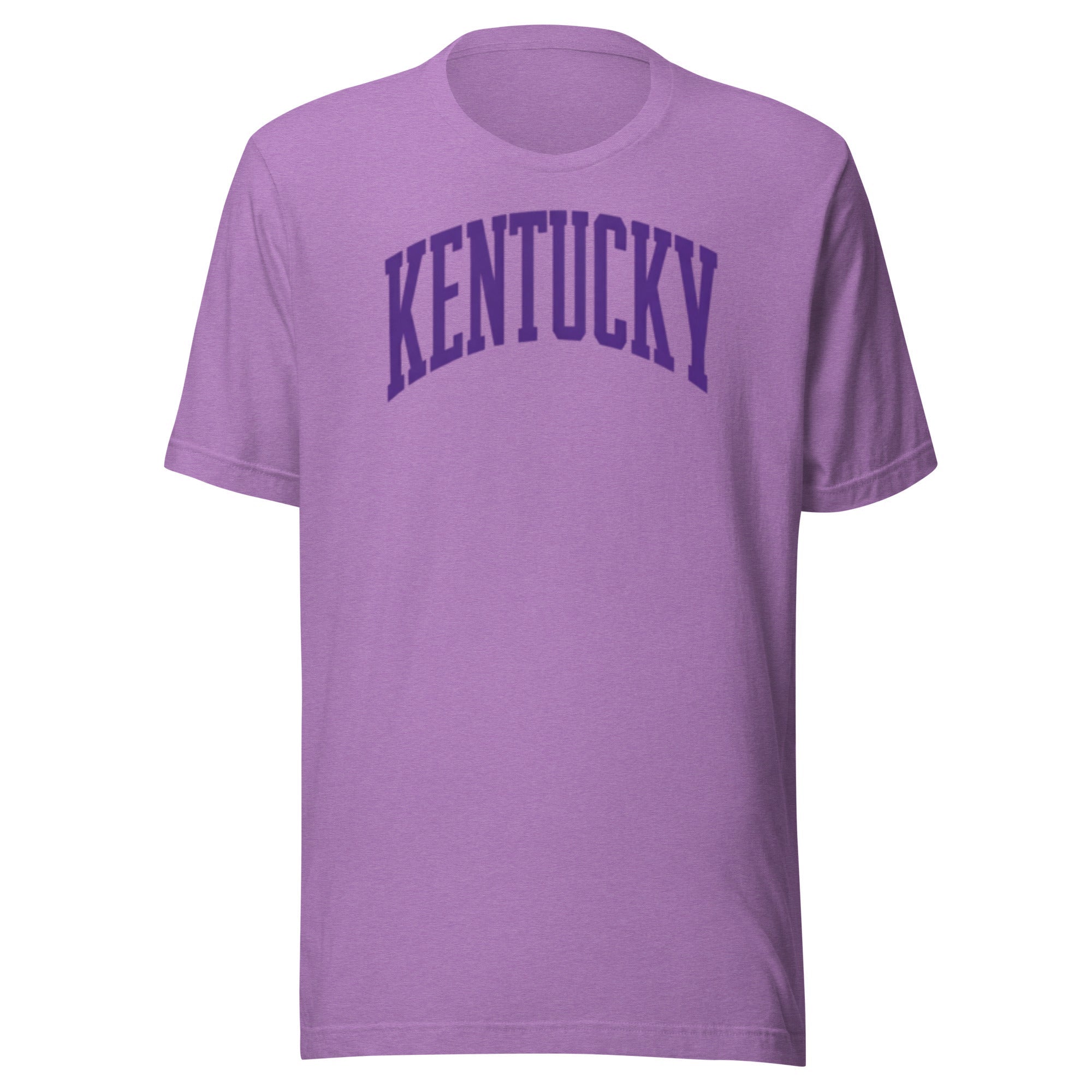 Kentucky Purple Script Athletic Tee | Collegiate Arch Design | Classic - Bluegrass Elite Apparel LLC