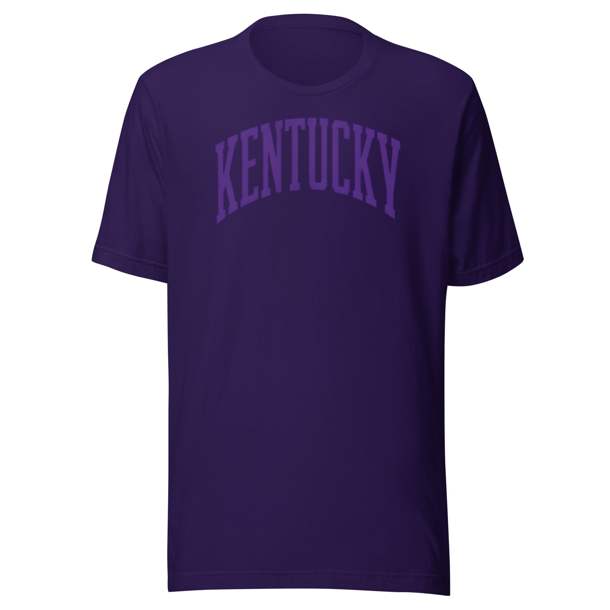 Kentucky Purple Script Athletic Tee | Collegiate Arch Design | Classic - Bluegrass Elite Apparel LLC