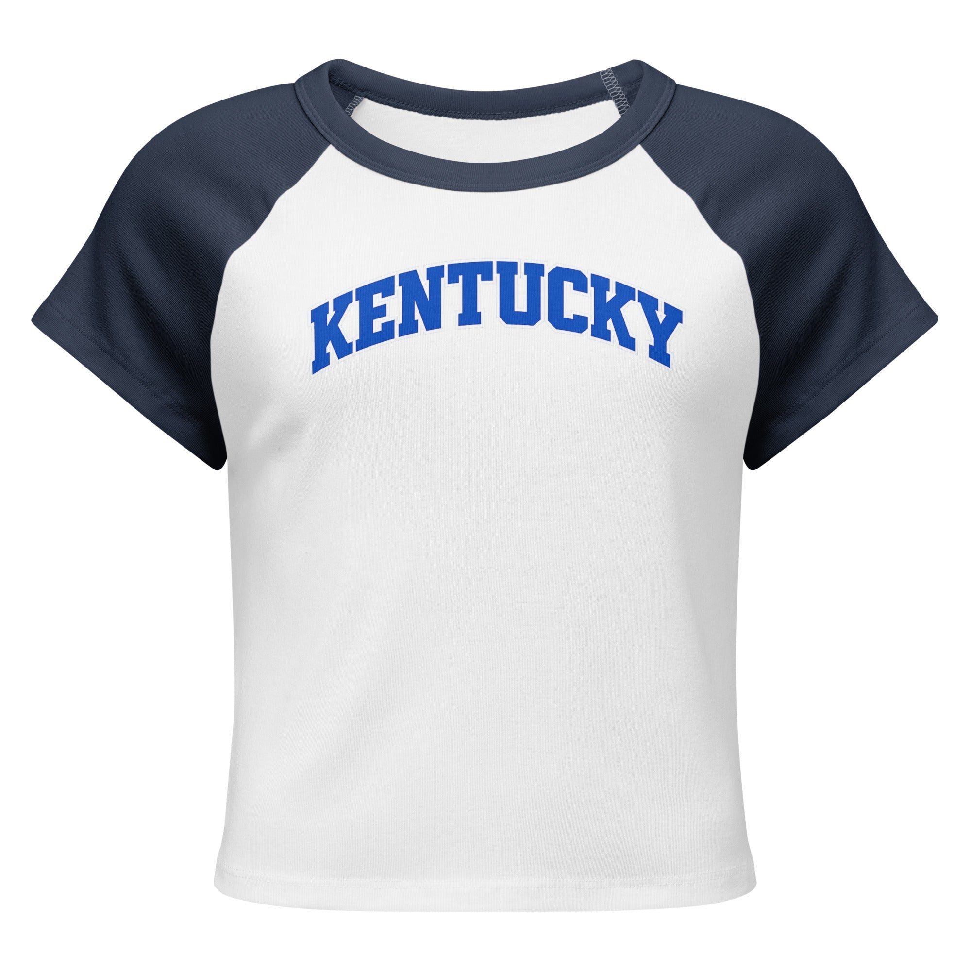 Kentucky Raglan Baby Tee | Vintage Bluegrass Script | Women’s Micro Rib - Bluegrass Elite Apparel LLC
