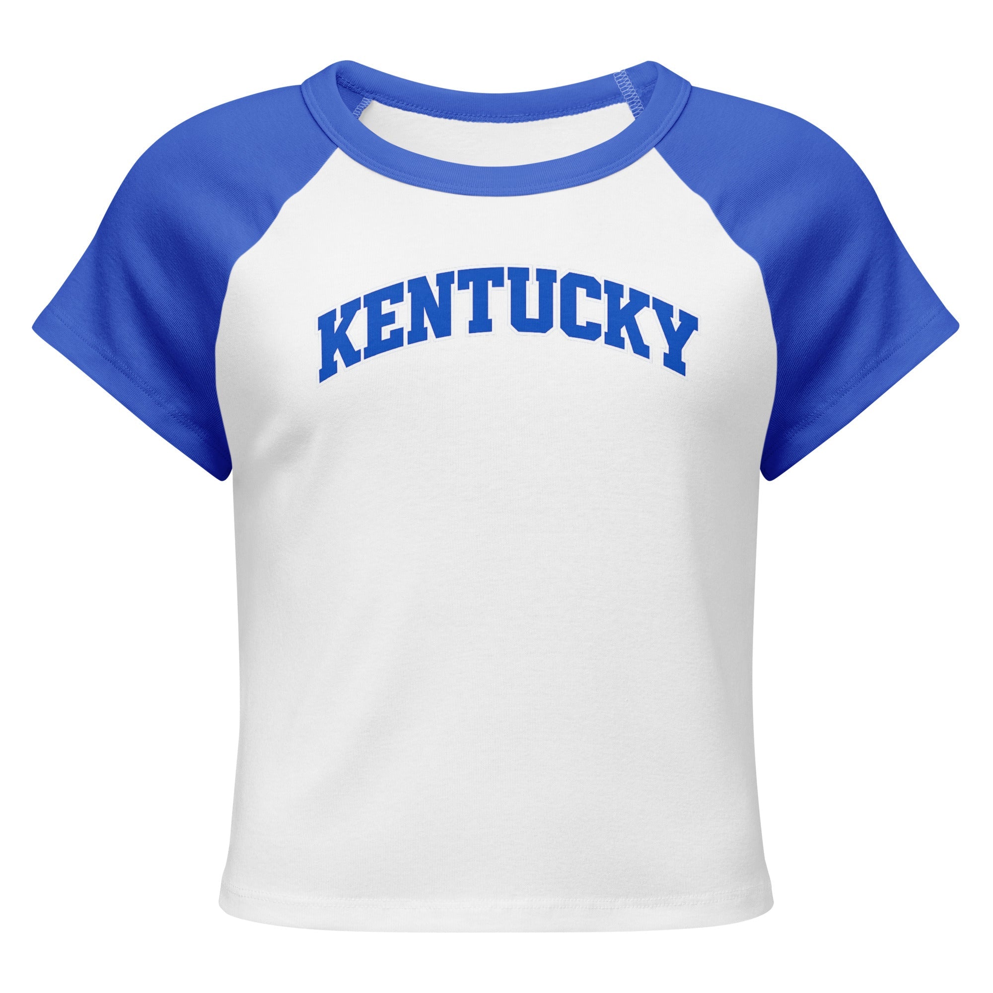 Kentucky Raglan Baby Tee | Vintage Bluegrass Script | Women’s Micro Rib - Bluegrass Elite Apparel LLC