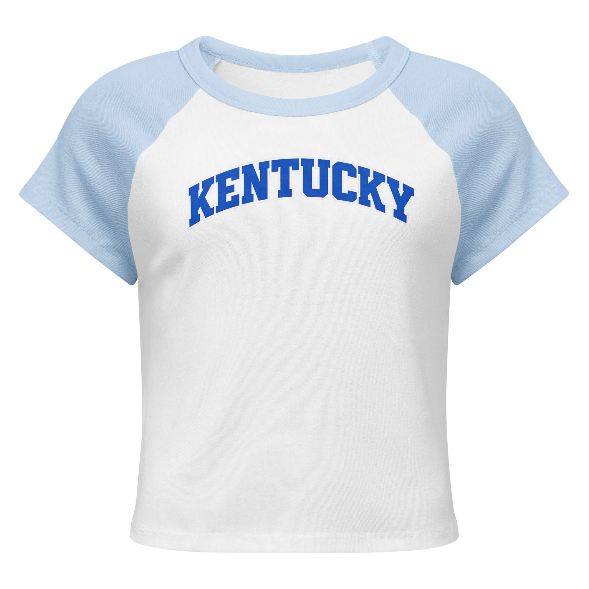 Kentucky Raglan Baby Tee | Vintage Bluegrass Script | Women’s Micro Rib - Bluegrass Elite Apparel LLC