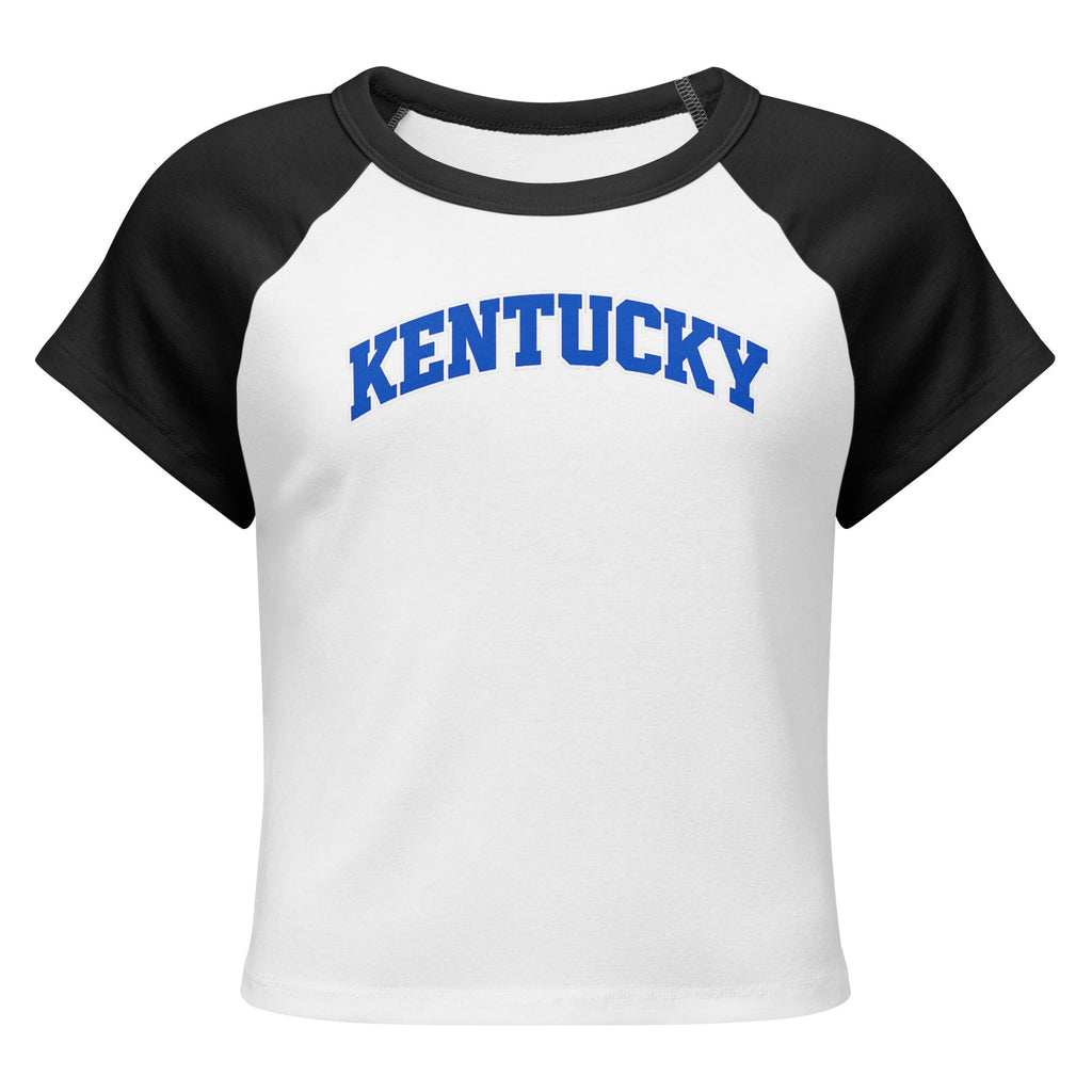 Kentucky Raglan Baby Tee | Vintage Bluegrass Script | Women’s Micro Rib - Bluegrass Elite Apparel LLC