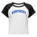 Kentucky Raglan Baby Tee | Vintage Bluegrass Script | Women’s Micro Rib - Bluegrass Elite Apparel LLC