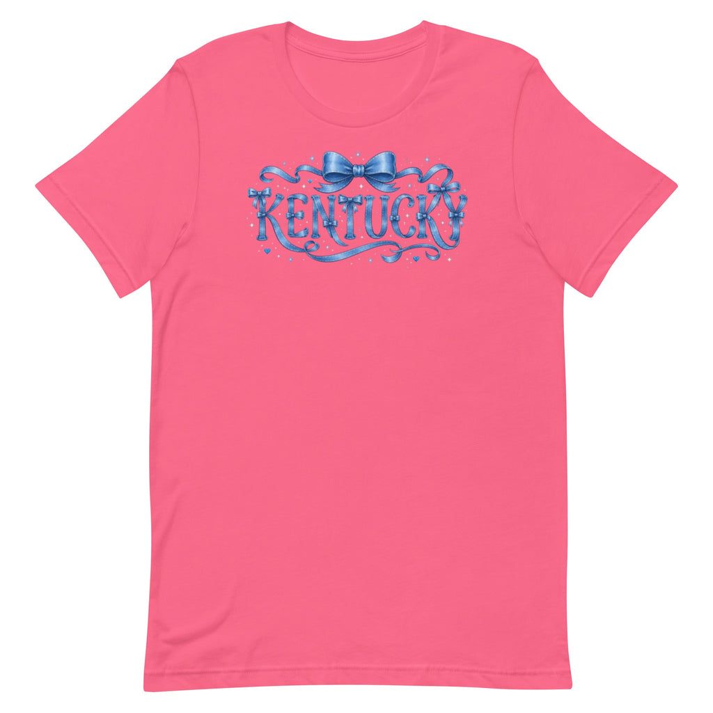 Kentucky Ribbon Script Tee | Vintage Bow Lettering | Classic - Bluegrass Elite Apparel LLC