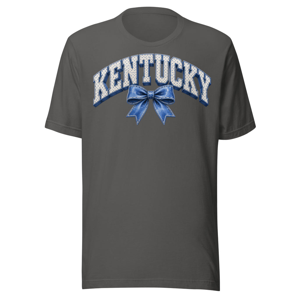 Kentucky Ribbon Varsity Tee | Vintage Dot Letter Design | Classic - Bluegrass Elite Apparel LLC