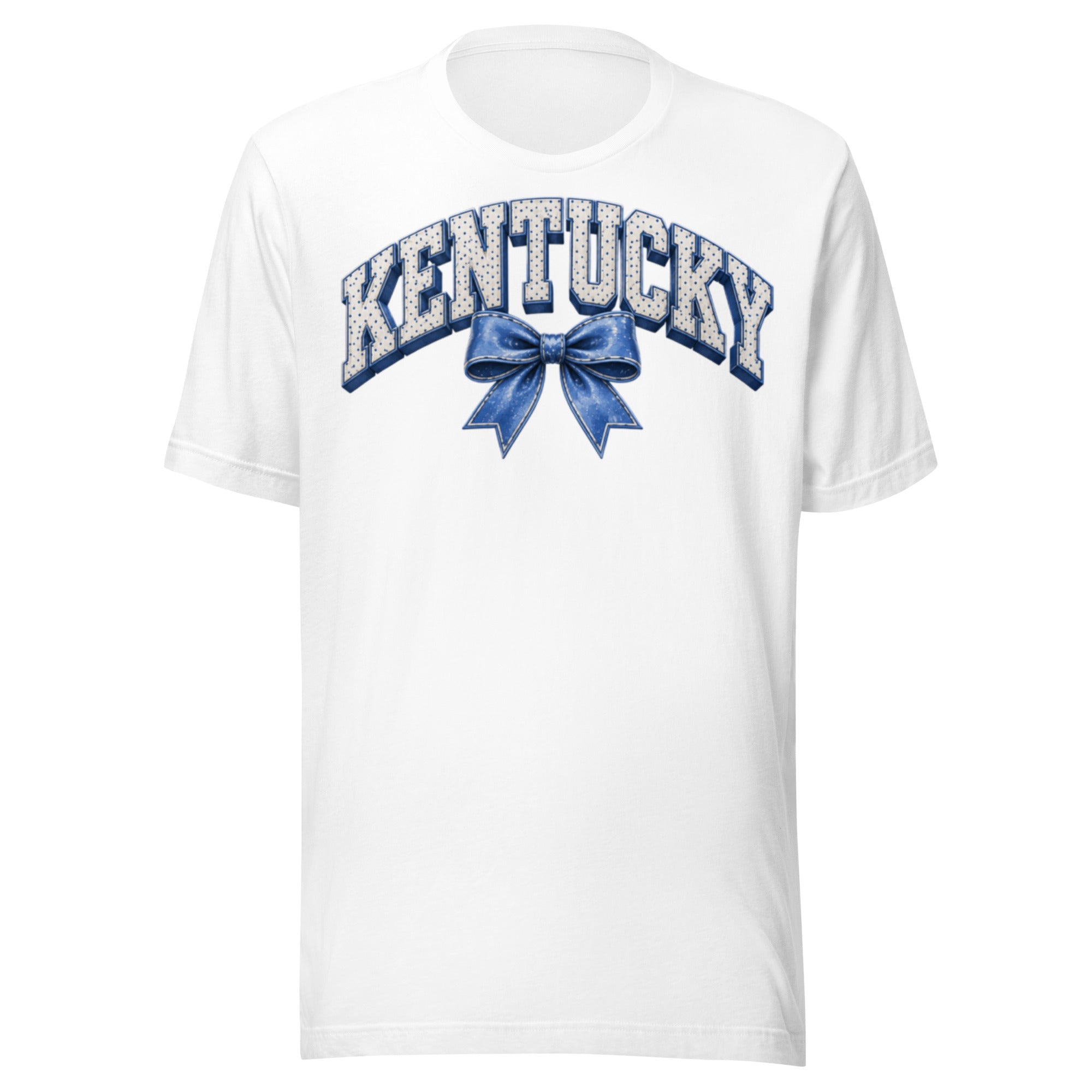 Kentucky Ribbon Varsity Tee | Vintage Dot Letter Design | Classic - Bluegrass Elite Apparel LLC