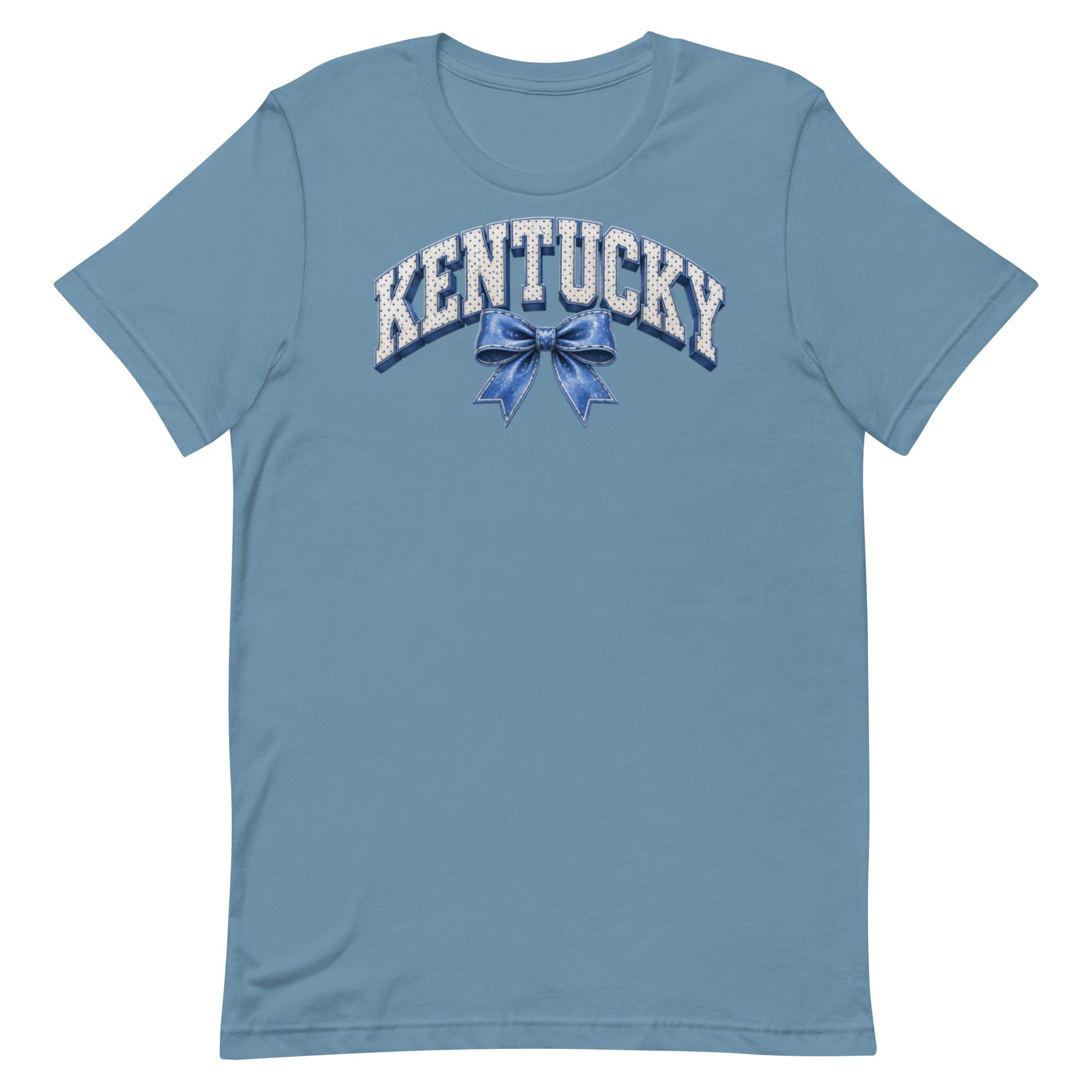 Kentucky Ribbon Varsity Tee | Vintage Dot Letter Design | Classic - Bluegrass Elite Apparel LLC
