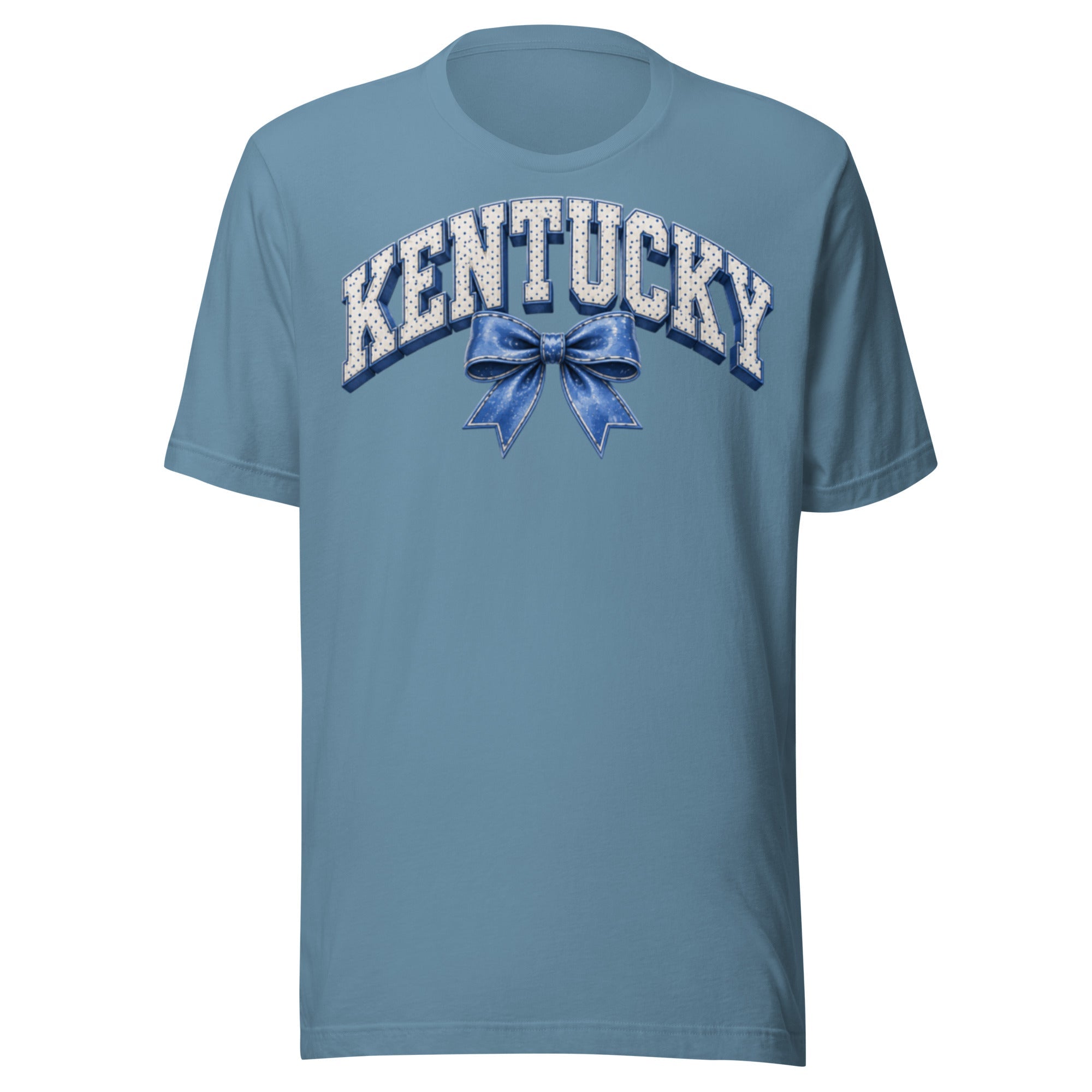 Kentucky Ribbon Varsity Tee | Vintage Dot Letter Design | Classic - Bluegrass Elite Apparel LLC