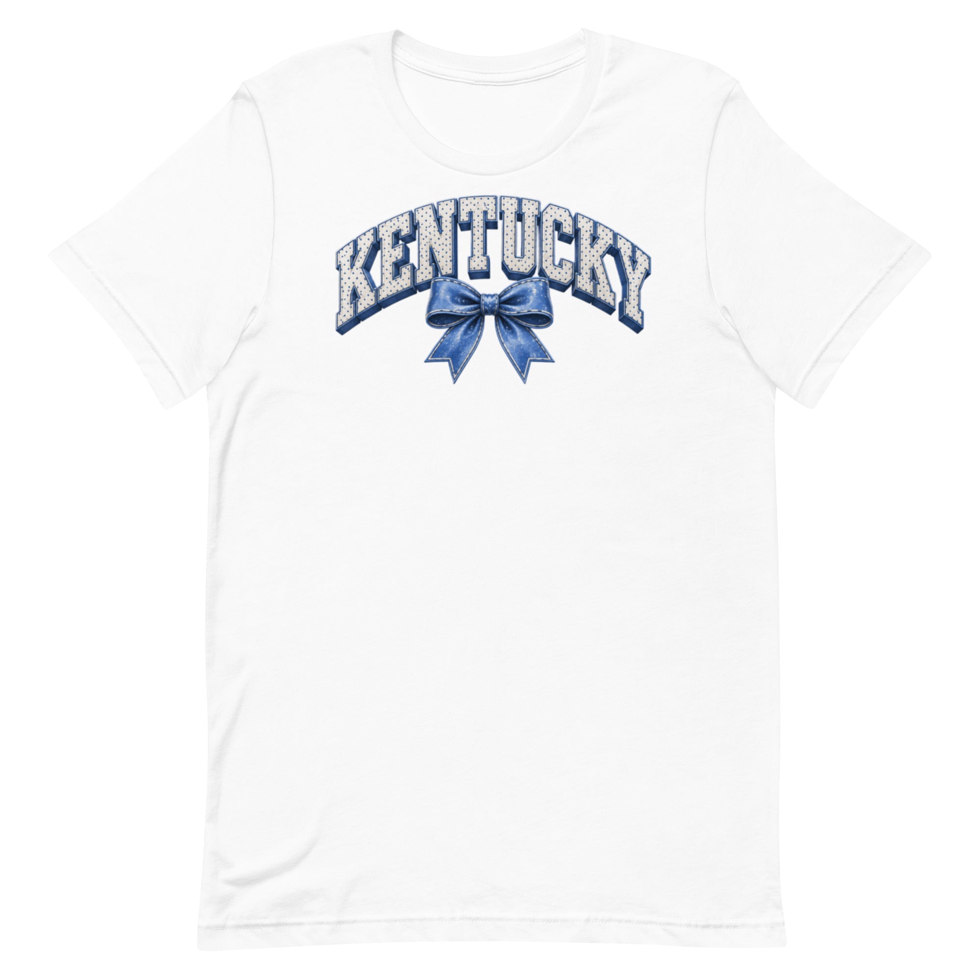 Kentucky Ribbon Varsity Tee | Vintage Dot Letter Design | Classic - Bluegrass Elite Apparel LLC