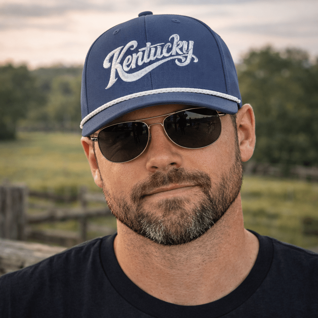 Kentucky Rope Cap | Braided Bill Detail | Stay-Dri Comfort - Bluegrass Elite Apparel LLC