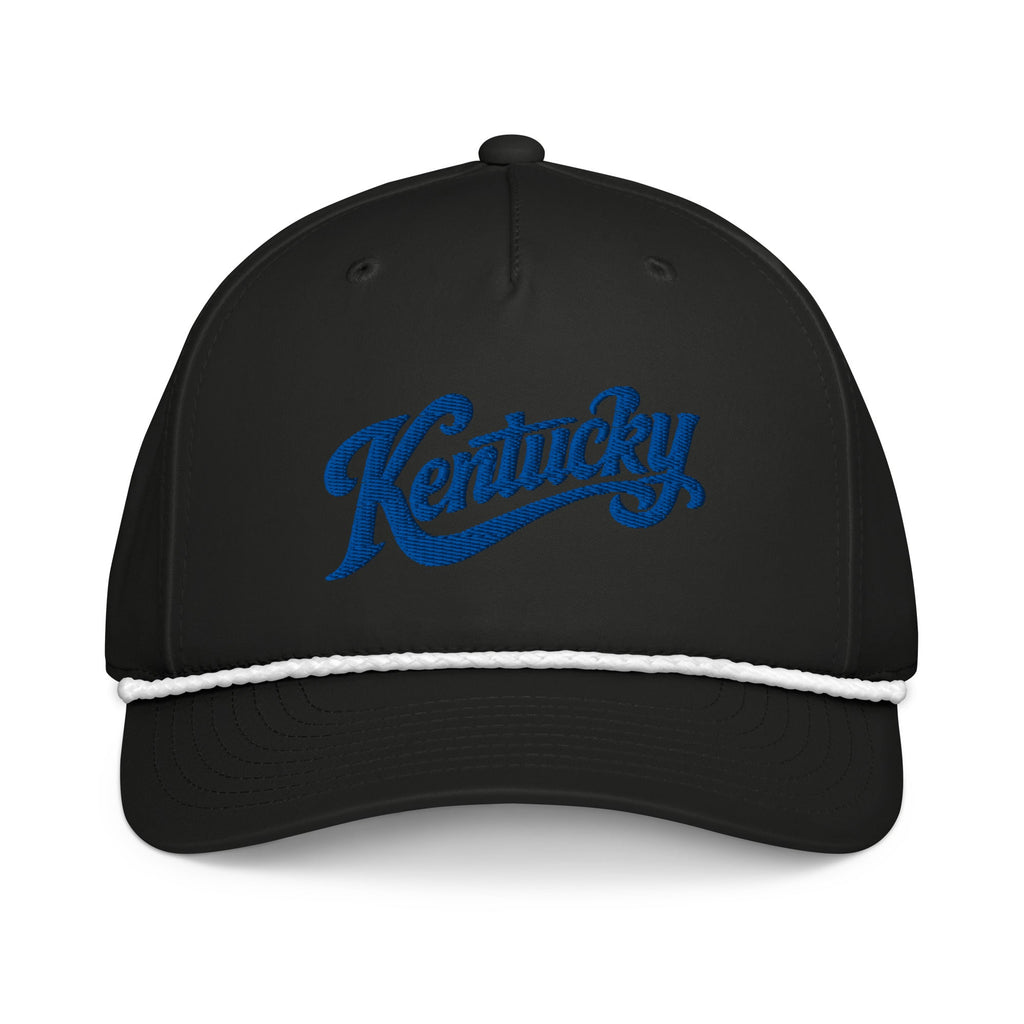 Kentucky Rope Cap | Vintage Script Design | Stay - Dri Performance - Bluegrass Elite Apparel LLC