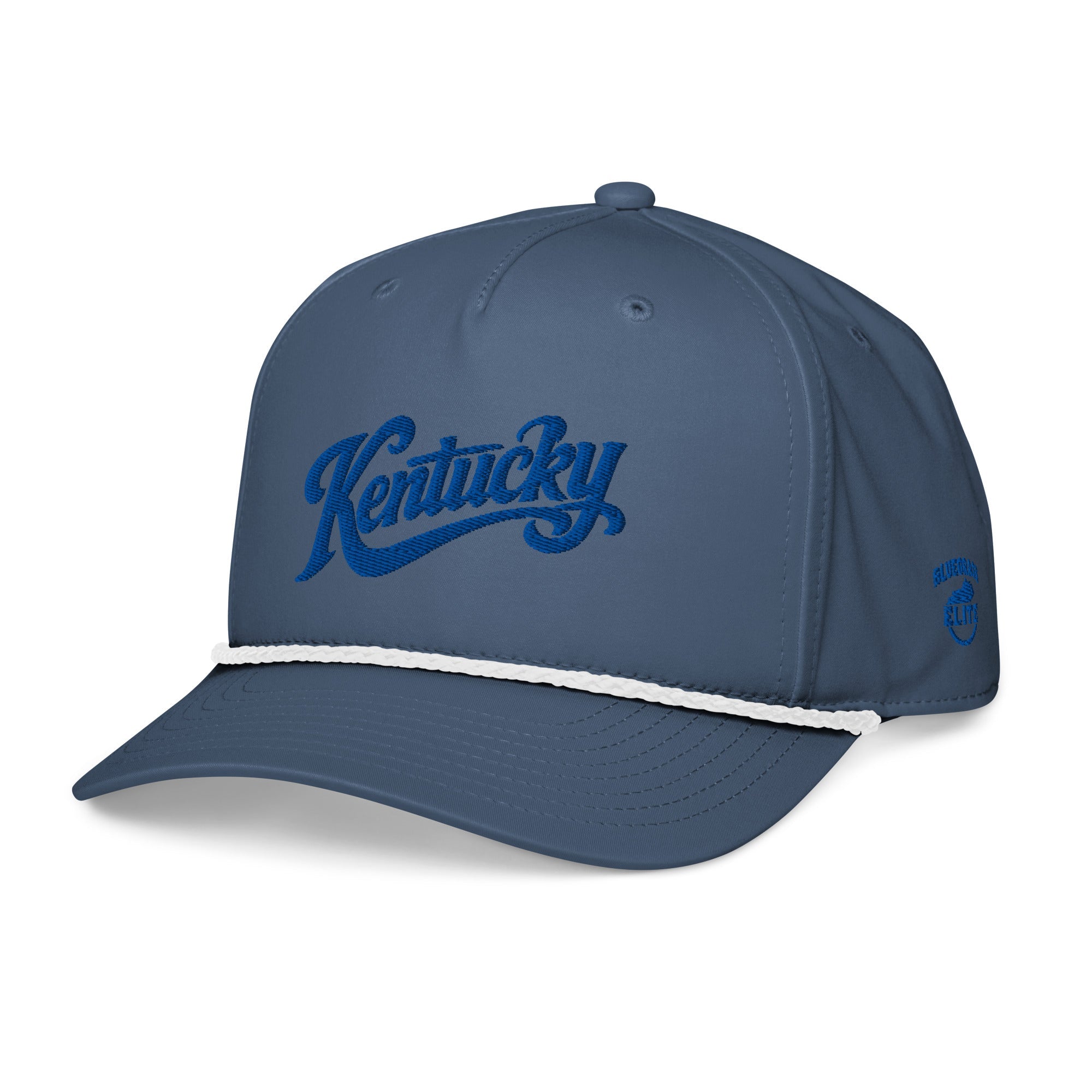 Kentucky Rope Cap | Vintage Script Design | Stay - Dri Performance - Bluegrass Elite Apparel LLC