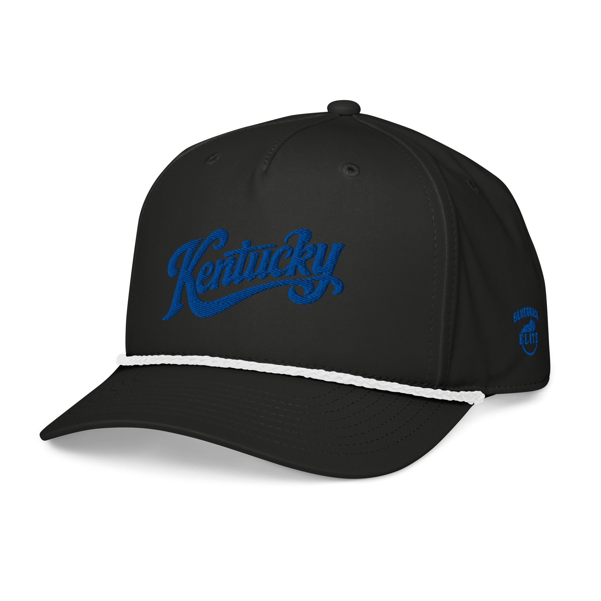 Kentucky Rope Cap | Vintage Script Design | Stay - Dri Performance - Bluegrass Elite Apparel LLC