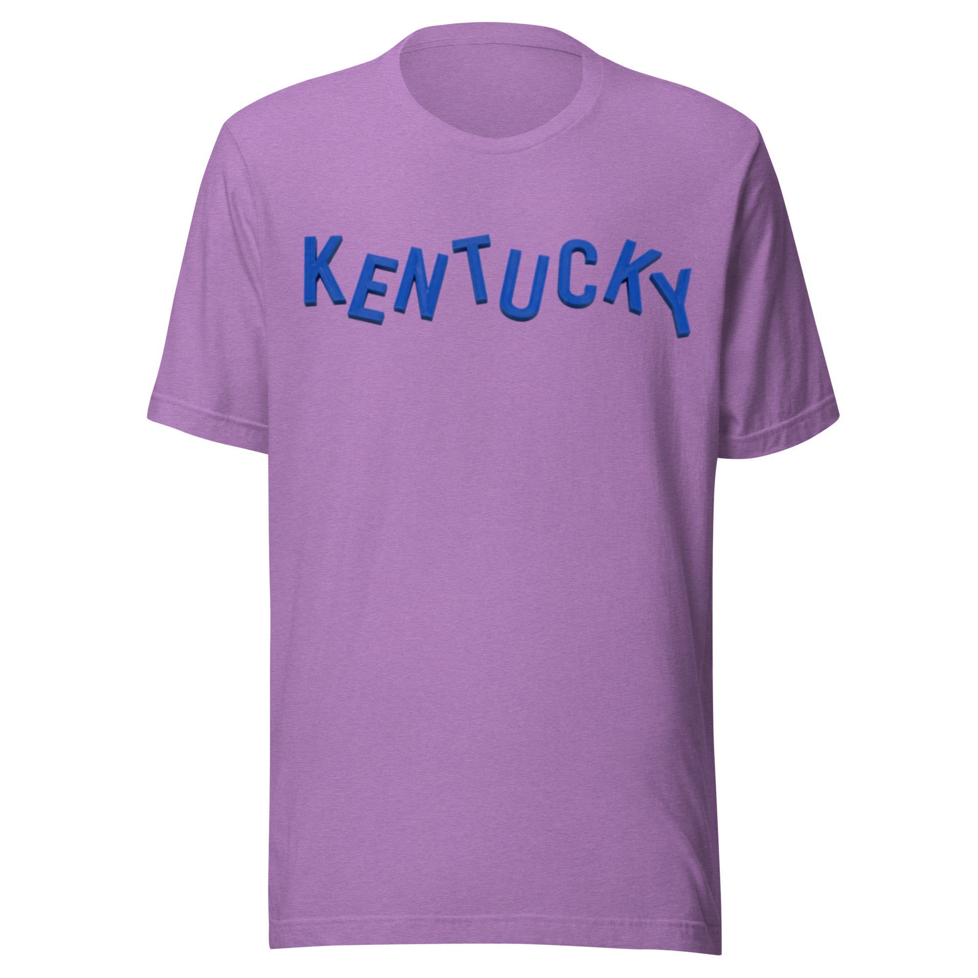 Kentucky Scattered Letter Graphic Tee | Minimal 3D Design | Classic - Bluegrass Elite Apparel LLC