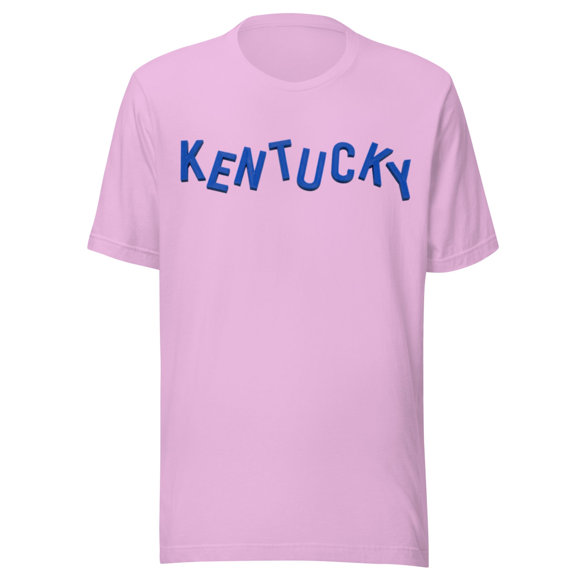 Kentucky Scattered Letter Graphic Tee | Minimal 3D Design | Classic - Bluegrass Elite Apparel LLC