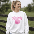 Kentucky Script Basketball Sweatshirt | Pink Design | Classic Fleece - Bluegrass Elite Apparel LLC
