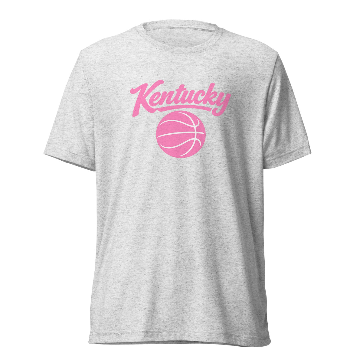 Kentucky Script Basketball T-Shirt | Pink Design | Elite Tri - Blend - Bluegrass Elite Apparel LLC