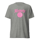 Kentucky Script Basketball T-Shirt | Pink Design | Elite Tri - Blend - Bluegrass Elite Apparel LLC