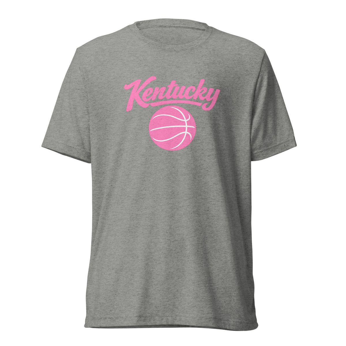 Kentucky Script Basketball T-Shirt | Pink Design | Elite Tri - Blend - Bluegrass Elite Apparel LLC