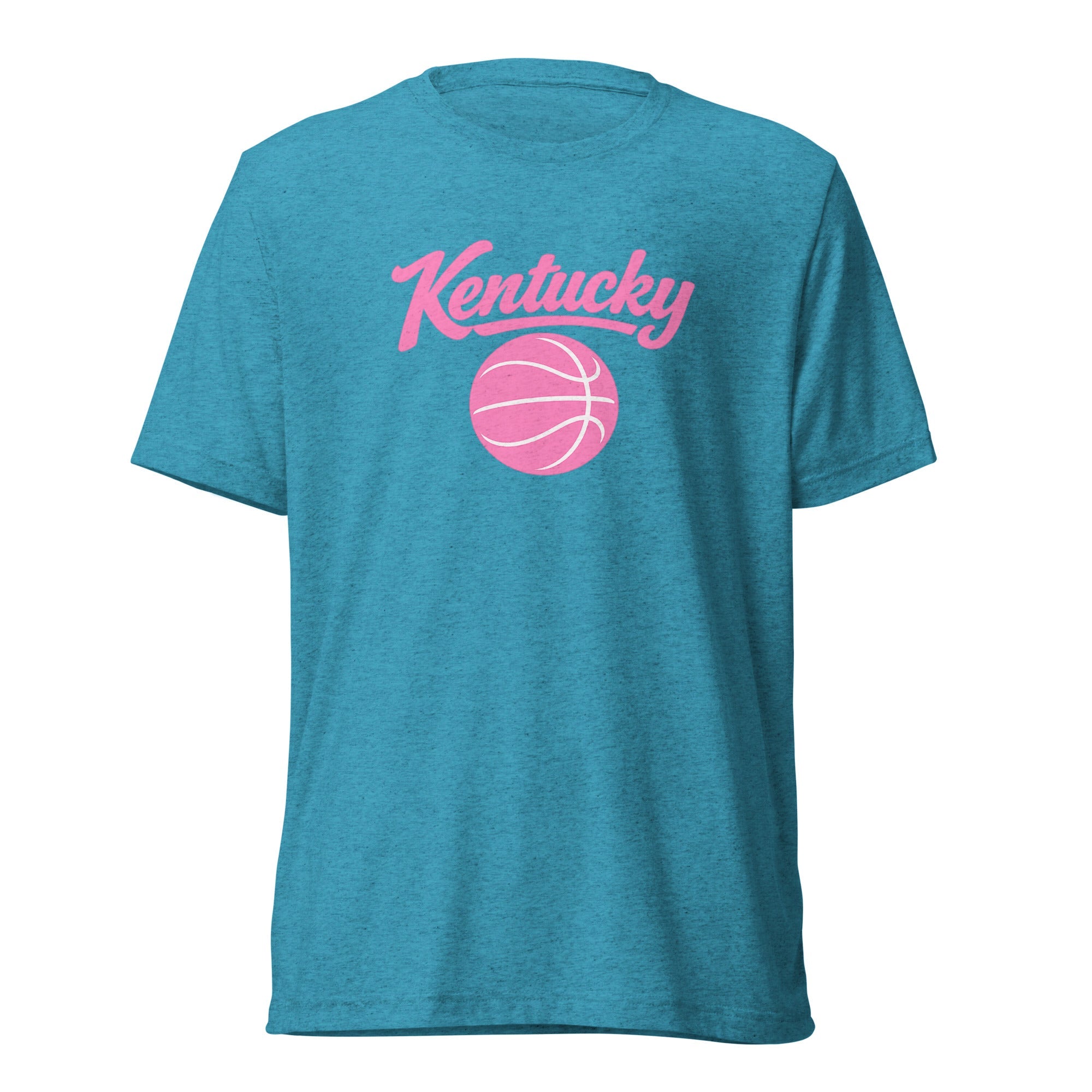 Kentucky Script Basketball T-Shirt | Pink Design | Elite Tri - Blend - Bluegrass Elite Apparel LLC