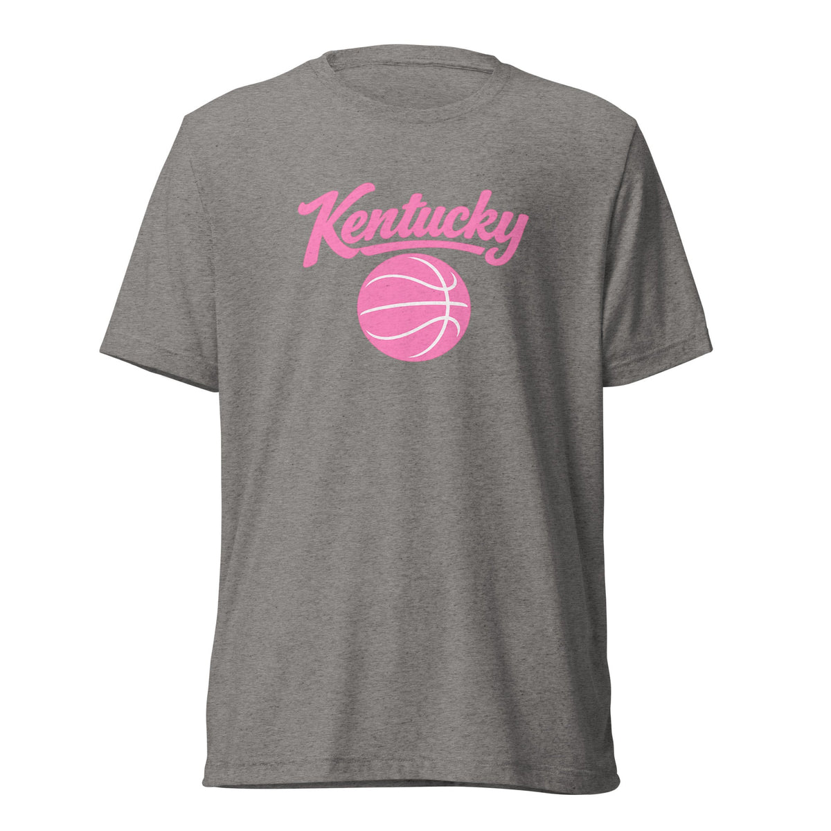 Kentucky Script Basketball T-Shirt | Pink Design | Elite Tri - Blend - Bluegrass Elite Apparel LLC