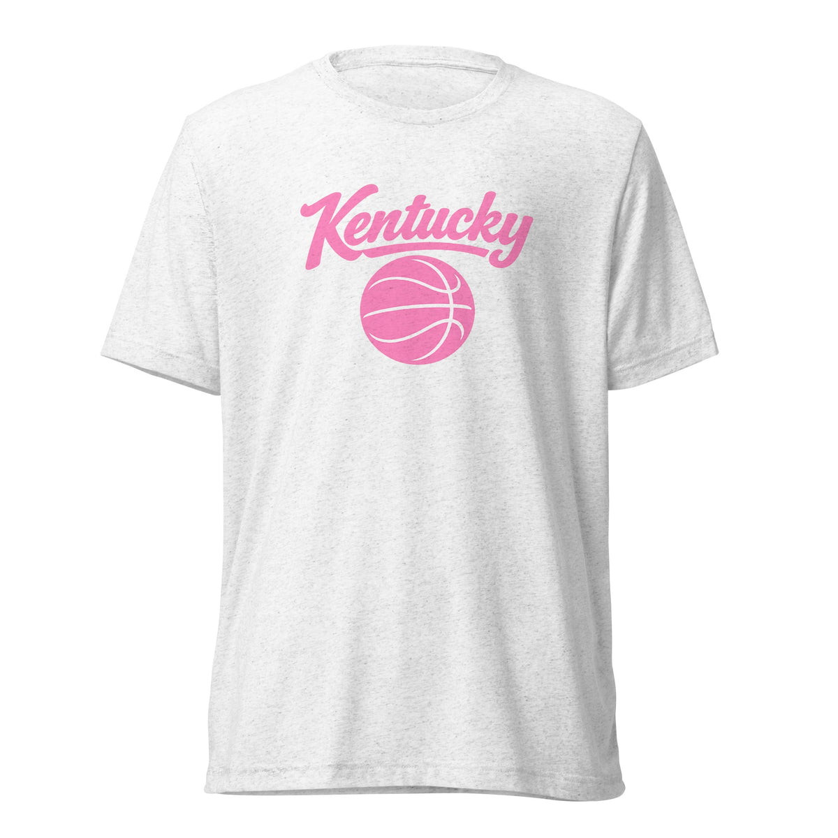 Kentucky Script Basketball T-Shirt | Pink Design | Elite Tri - Blend - Bluegrass Elite Apparel LLC