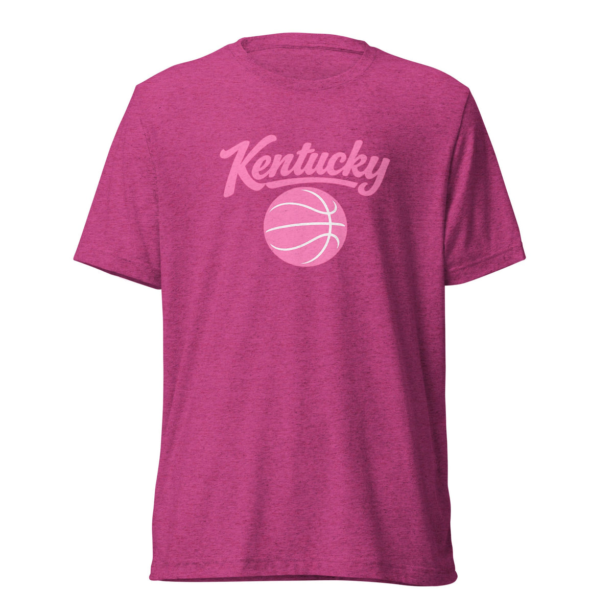 Kentucky Script Basketball T-Shirt | Pink Design | Elite Tri - Blend - Bluegrass Elite Apparel LLC