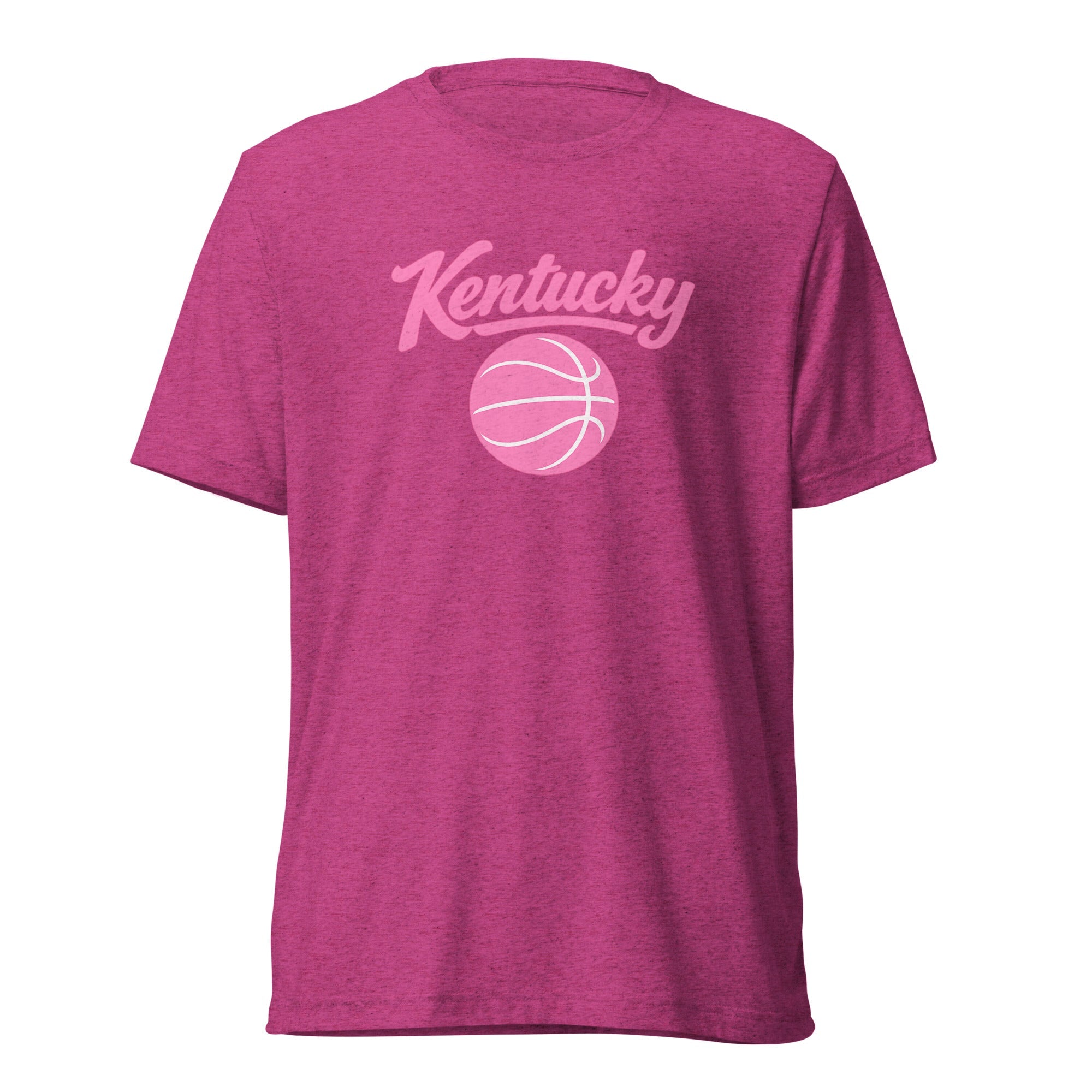 Kentucky Script Basketball T-Shirt | Pink Design | Elite Tri - Blend - Bluegrass Elite Apparel LLC