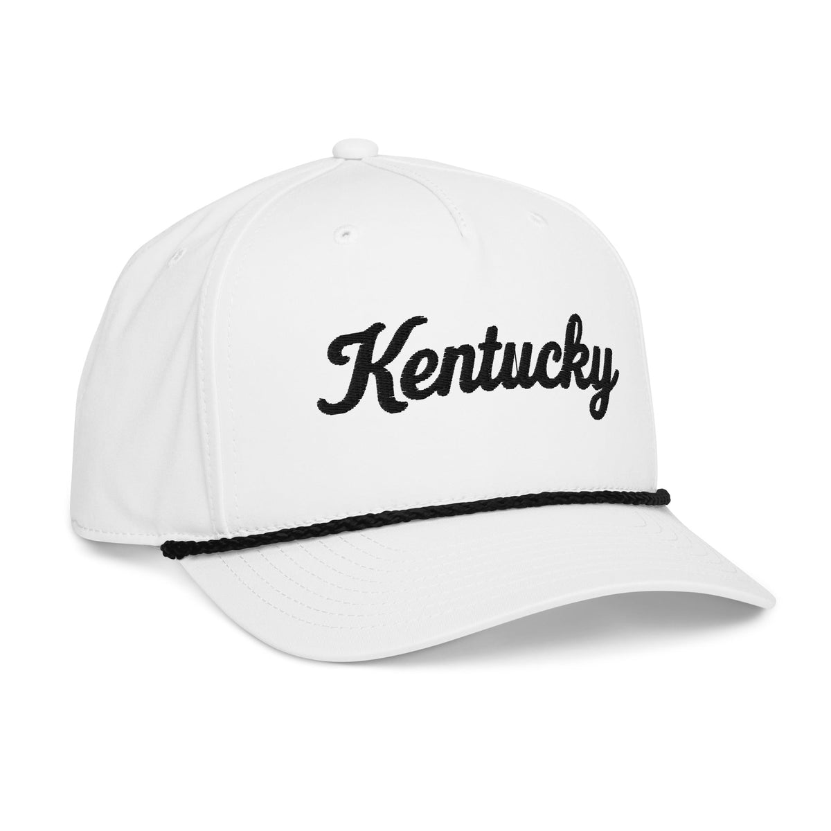 Kentucky Script Black Tie Rope Cap - Bluegrass Elite Apparel LLC