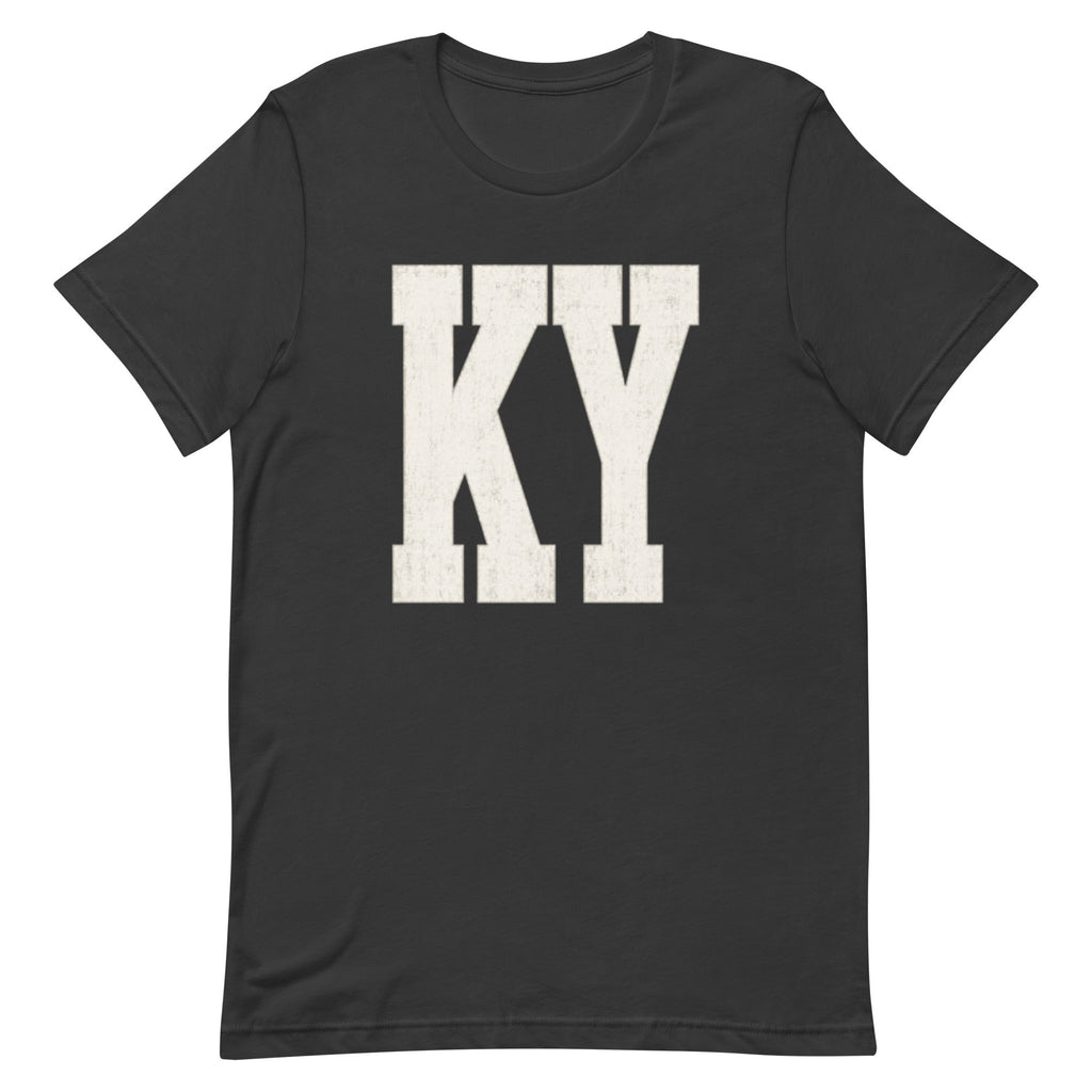 Kentucky Script Block Tee | Vintage Letter Design | Classic - Bluegrass Elite Apparel LLC