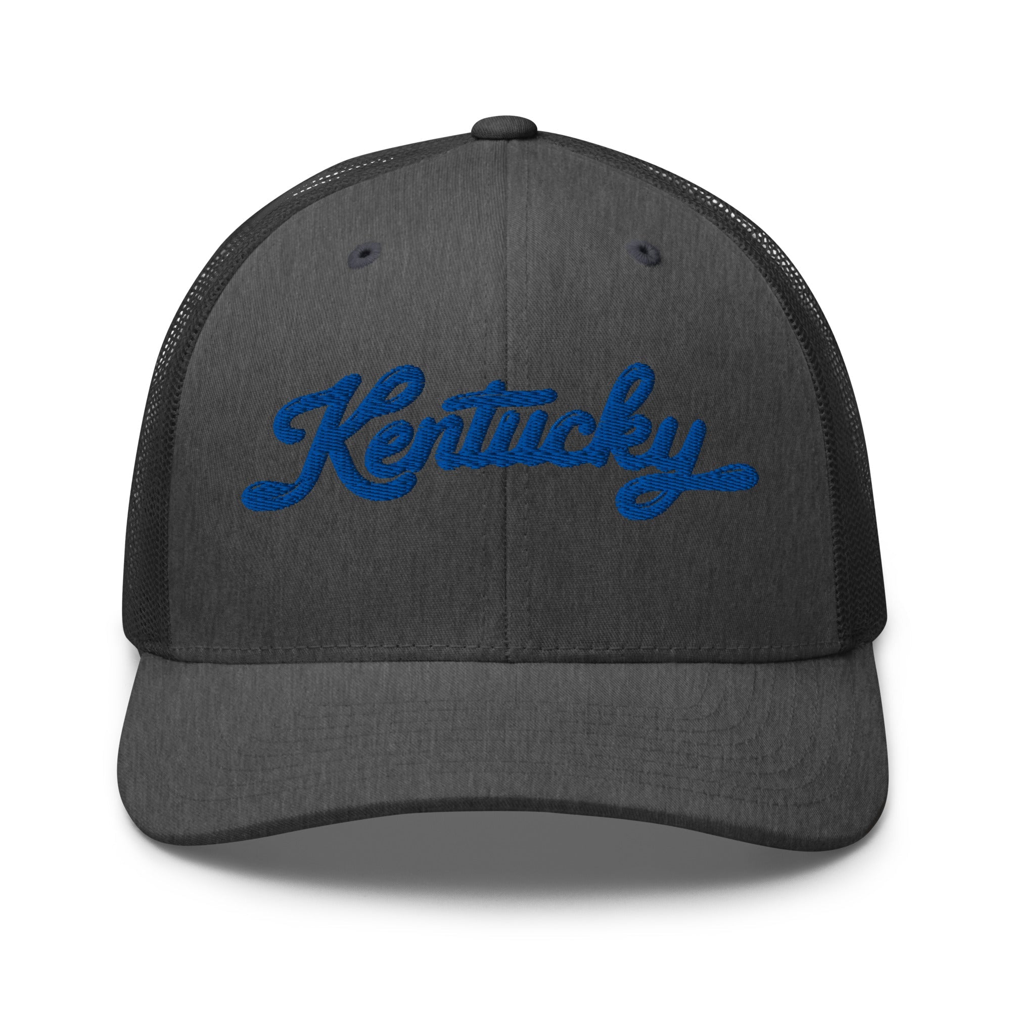 Kentucky Script Blue Puff Hat | 3D Raised Embroidery Cap - Bluegrass Elite Apparel LLC