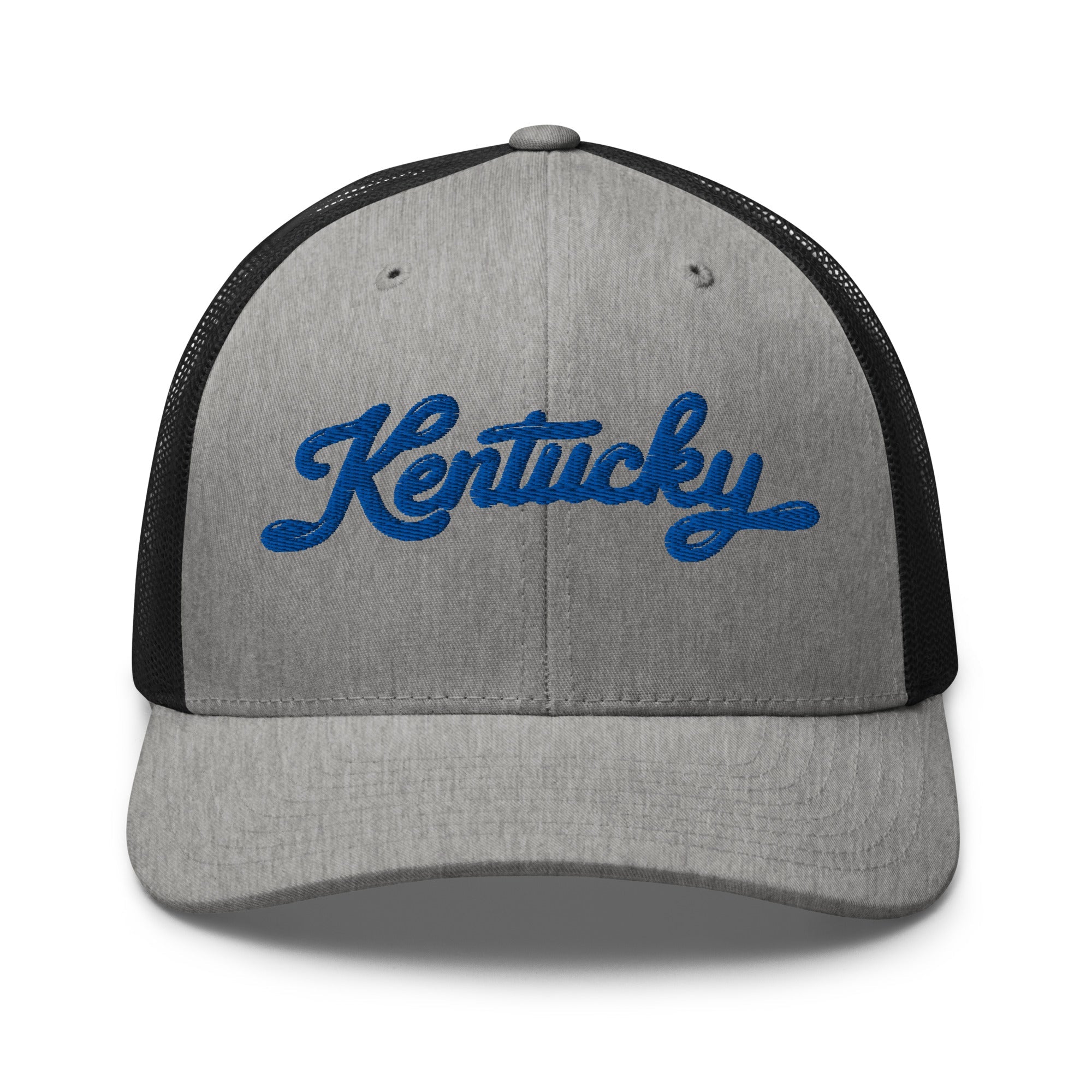 Kentucky Script Blue Puff Hat | 3D Raised Embroidery Cap - Bluegrass Elite Apparel LLC