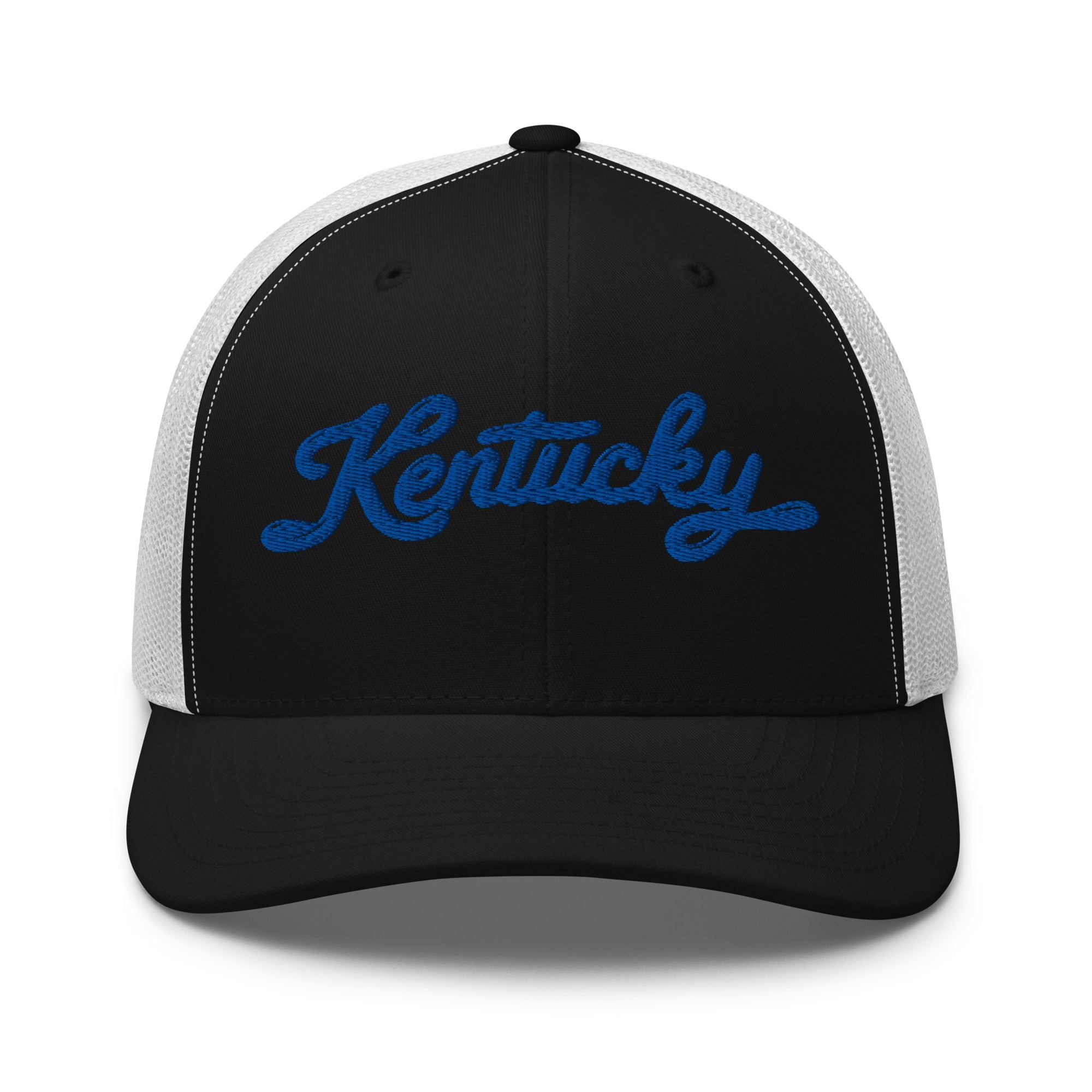 Kentucky Script Blue Puff Hat | 3D Raised Embroidery Cap - Bluegrass Elite Apparel LLC