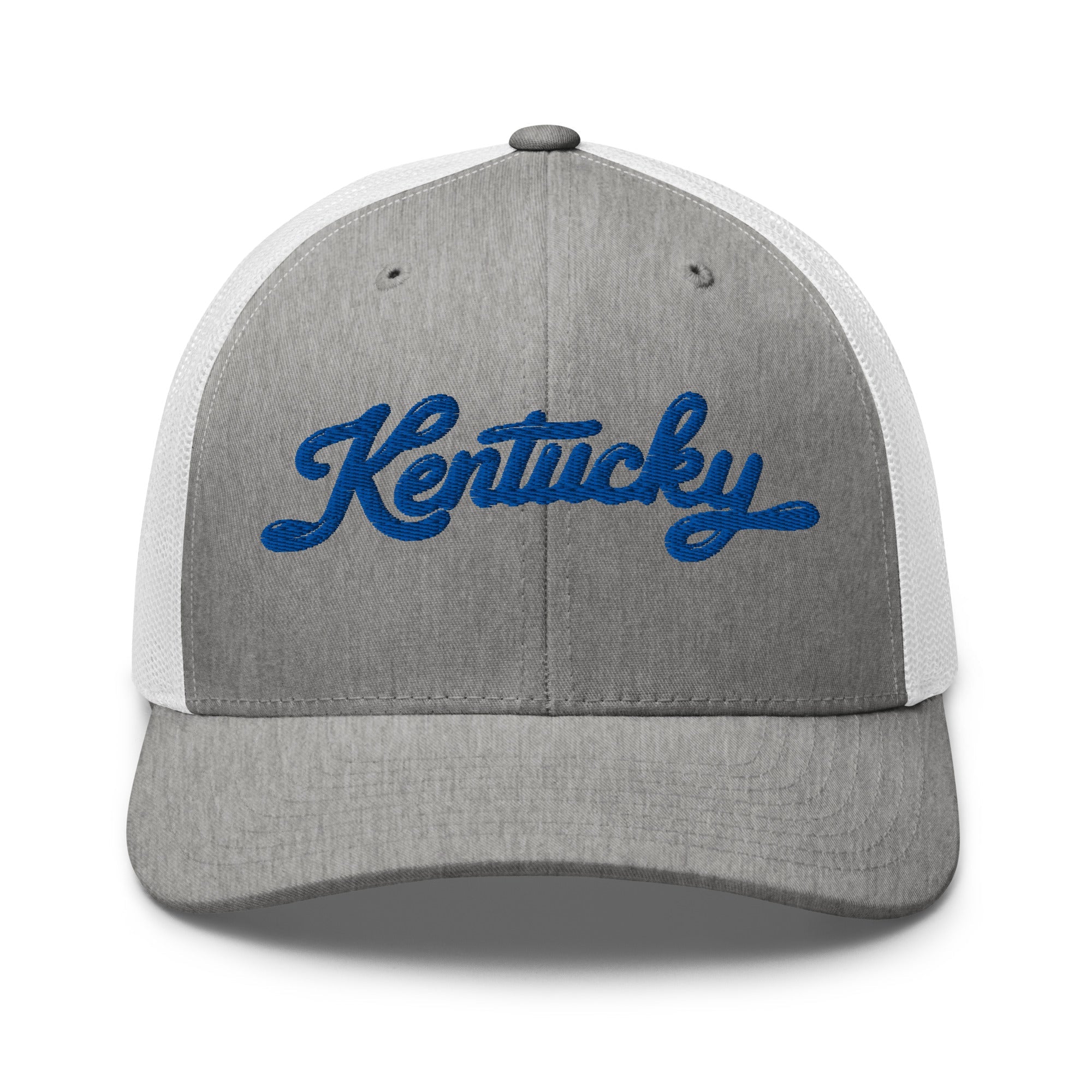 Kentucky Script Blue Puff Hat | 3D Raised Embroidery Cap - Bluegrass Elite Apparel LLC
