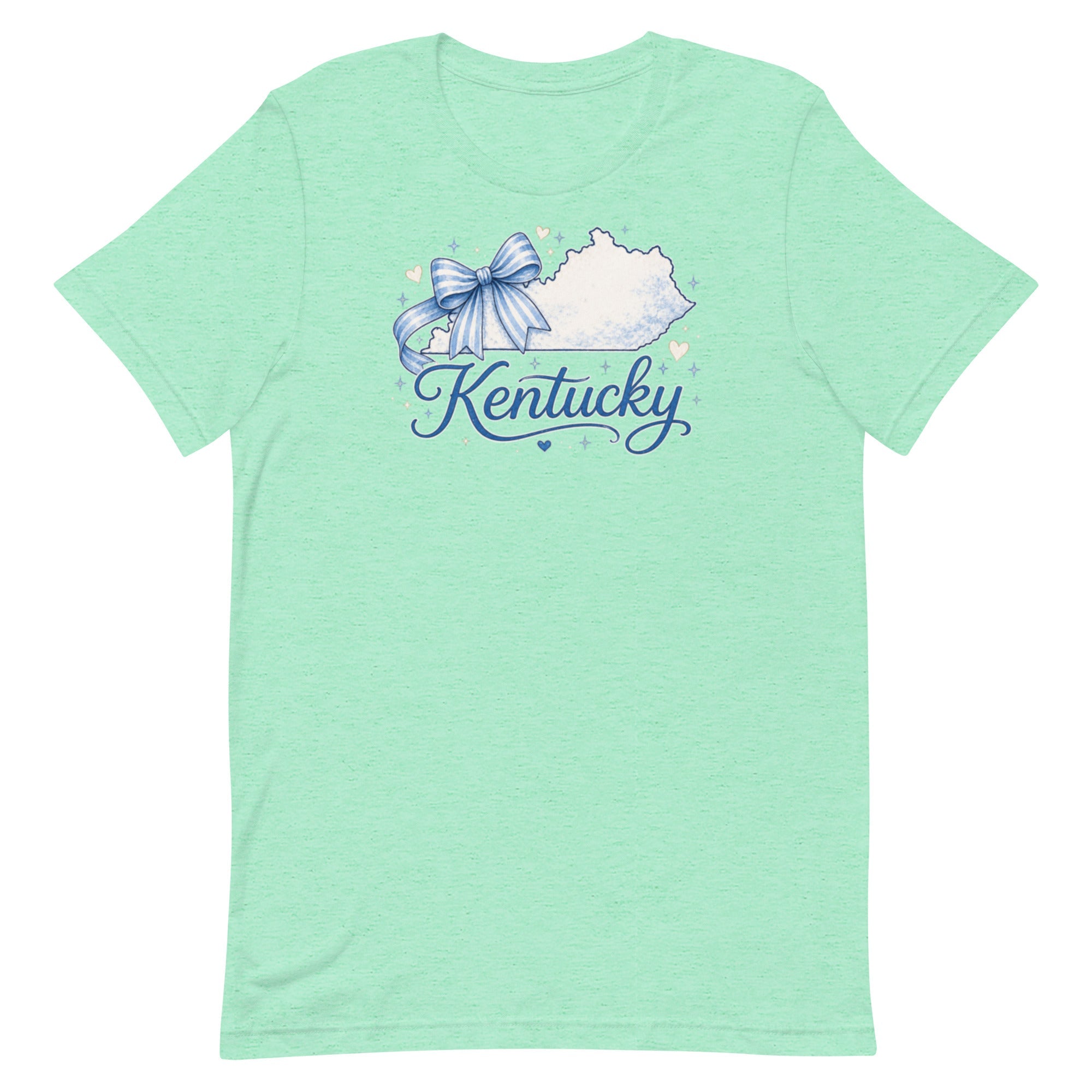 Kentucky Script Bow Tee | Bluegrass Outline Design | Classic - Bluegrass Elite Apparel LLC
