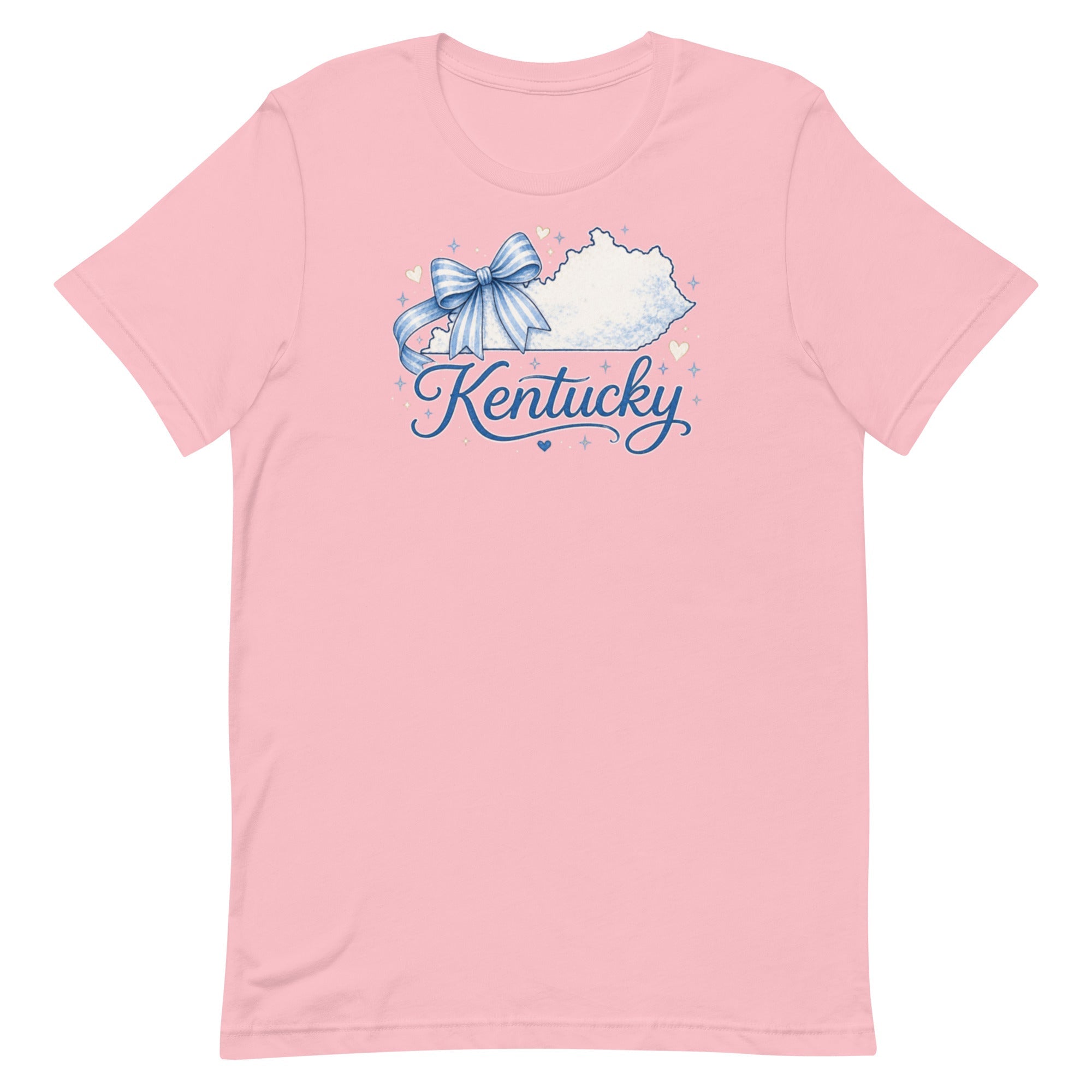 Kentucky Script Bow Tee | Bluegrass Outline Design | Classic - Bluegrass Elite Apparel LLC
