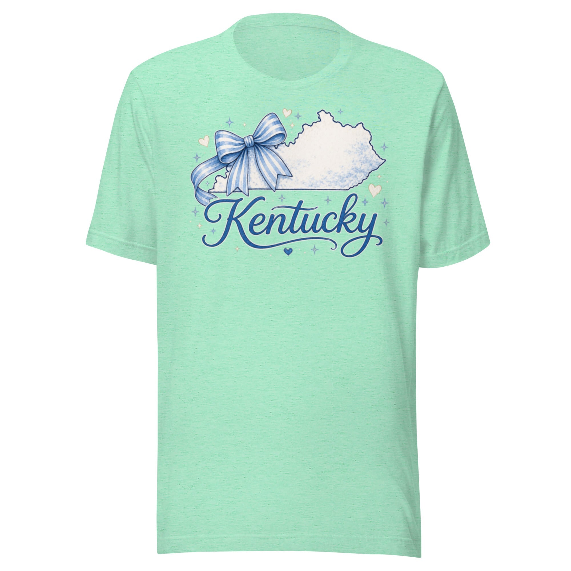 Kentucky Script Bow Tee | Bluegrass Outline Design | Classic - Bluegrass Elite Apparel LLC