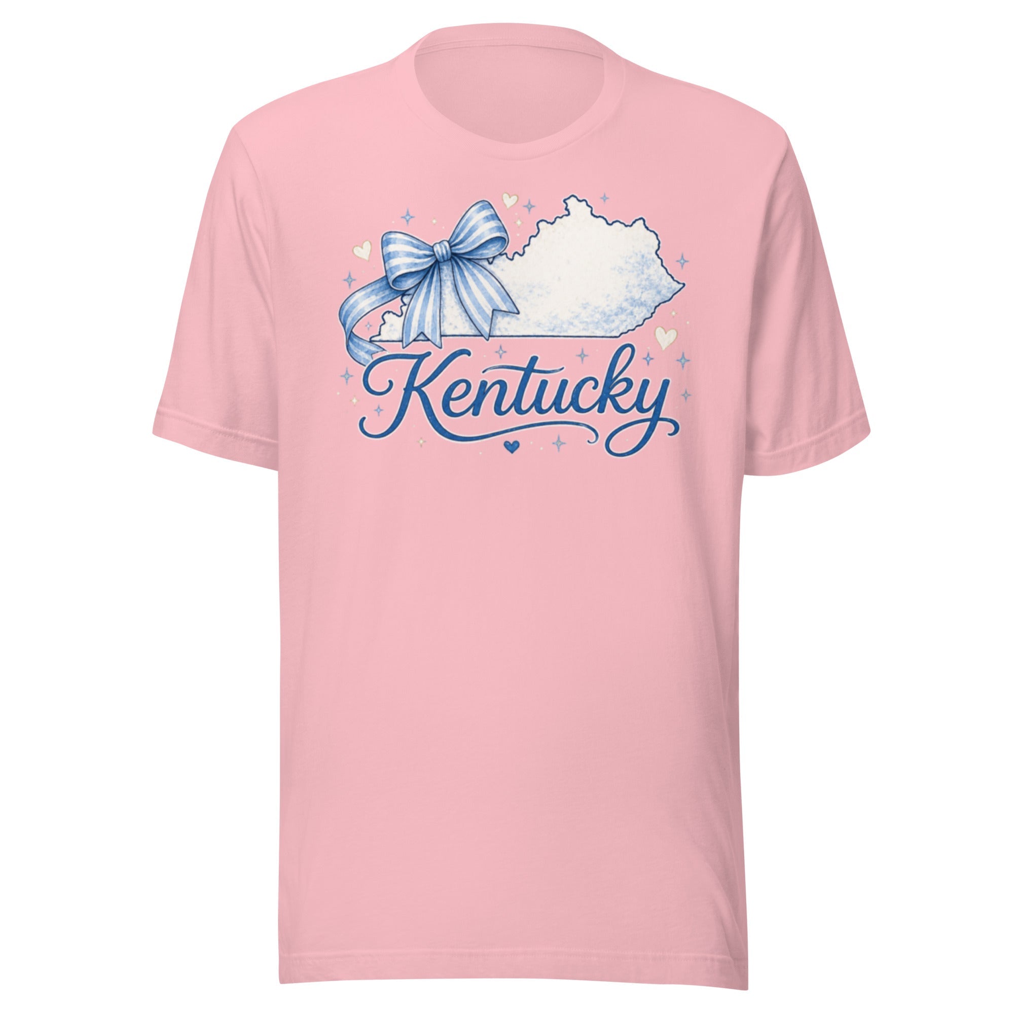 Kentucky Script Bow Tee | Bluegrass Outline Design | Classic - Bluegrass Elite Apparel LLC