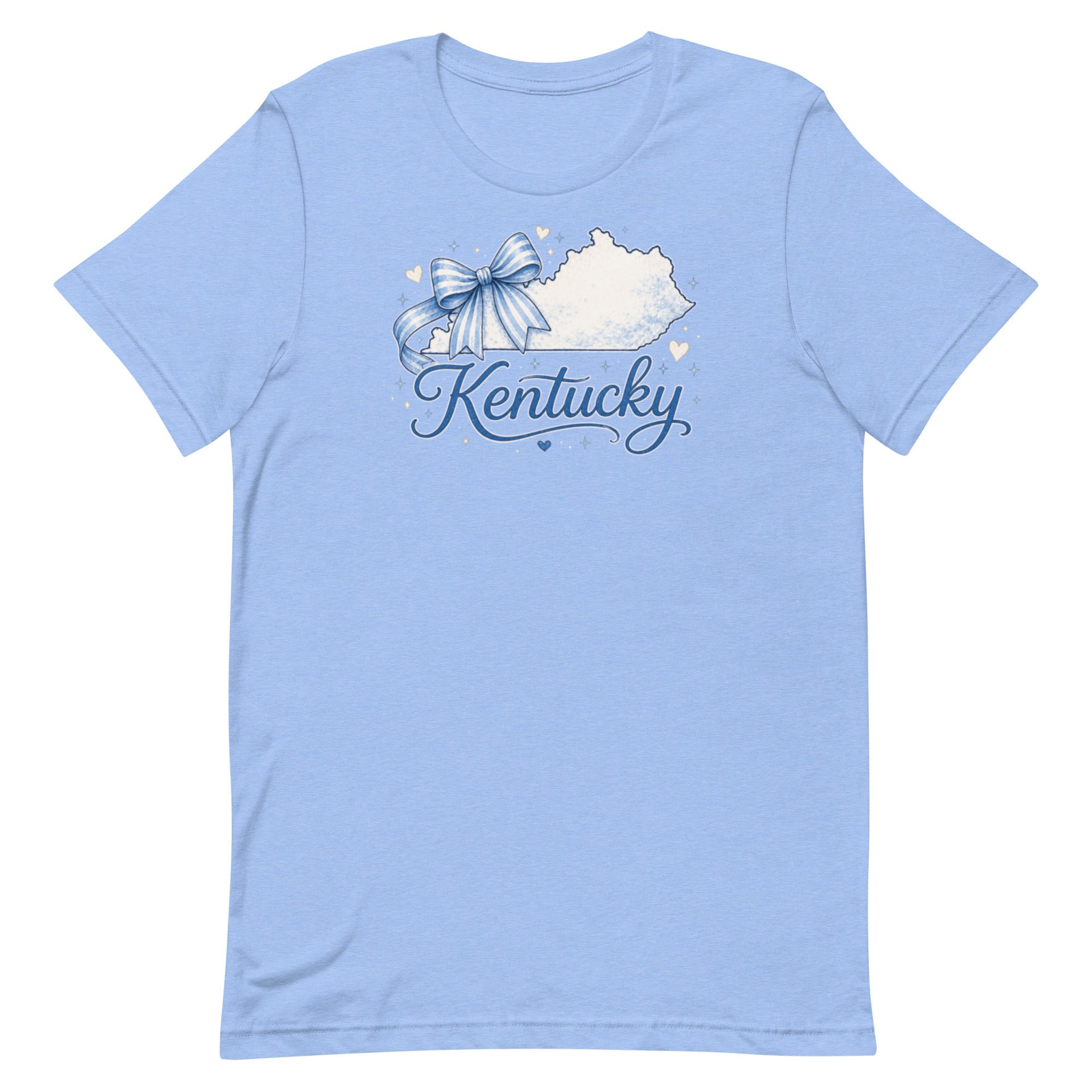 Kentucky Script Bow Tee | Bluegrass Outline Design | Classic - Bluegrass Elite Apparel LLC