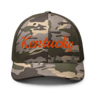 Kentucky Script Camo Trucker Hat - Bluegrass Elite Apparel LLC
